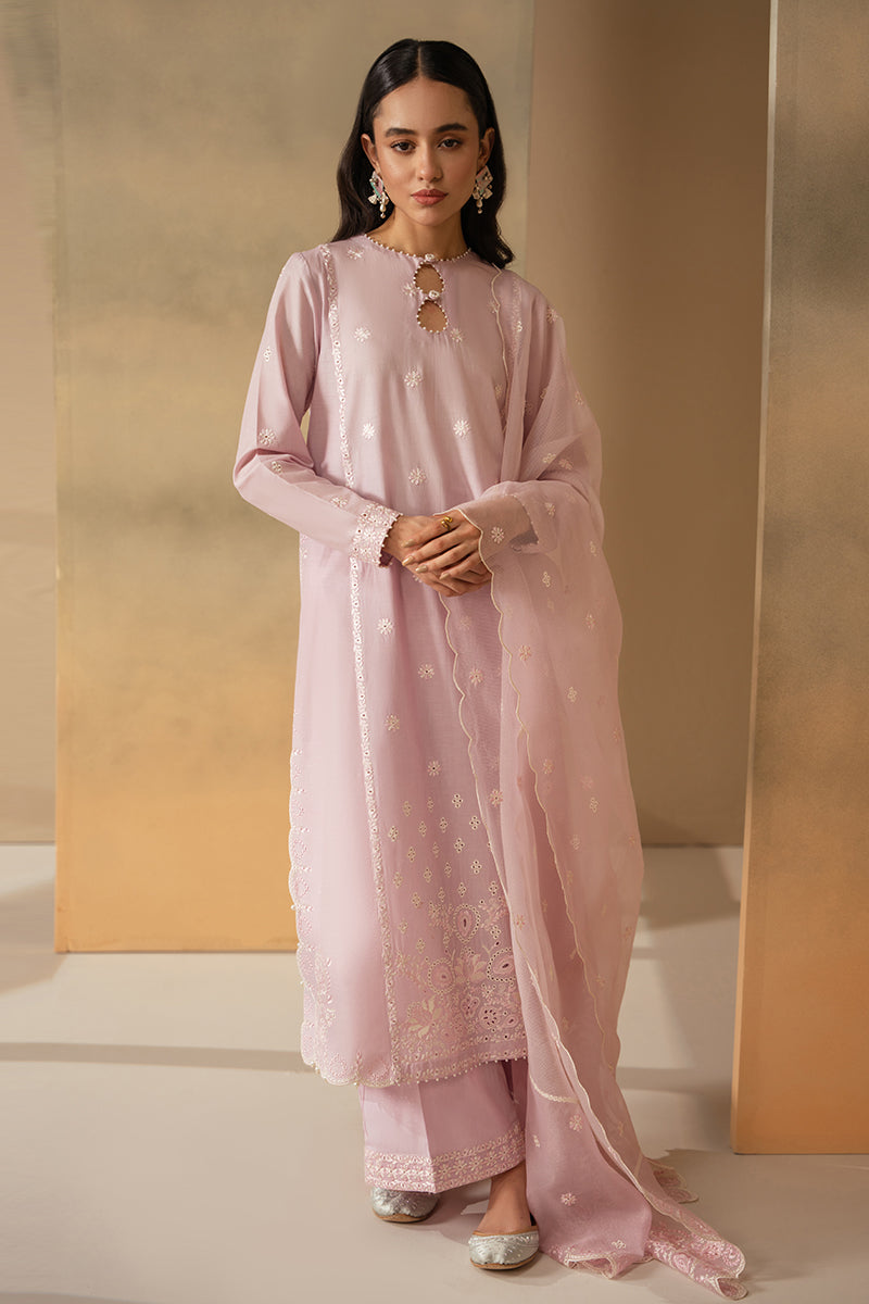 LILAC GROVE 3-Piece Embroidered Lawn Suit for Women - Floral Design Summer Outfit for Casual Wear & Special Occasions