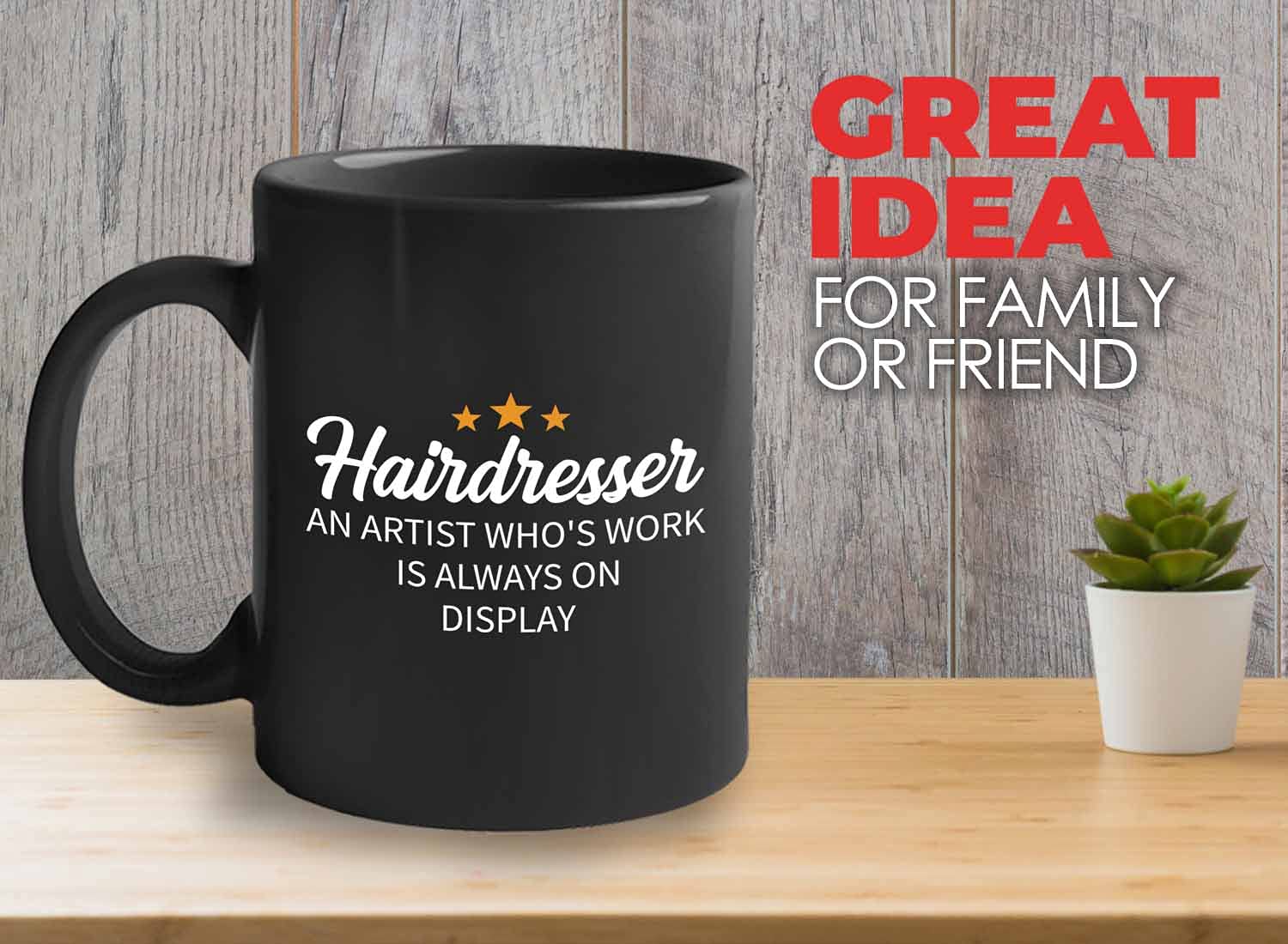 Bubble Hugs Barber Coffee Mug 11 oz Black - Perfect Gift for Hairdressers, Stylists & Beauty Professionals - Great for Coffee Breaks at Hair Salons & Barber Shops