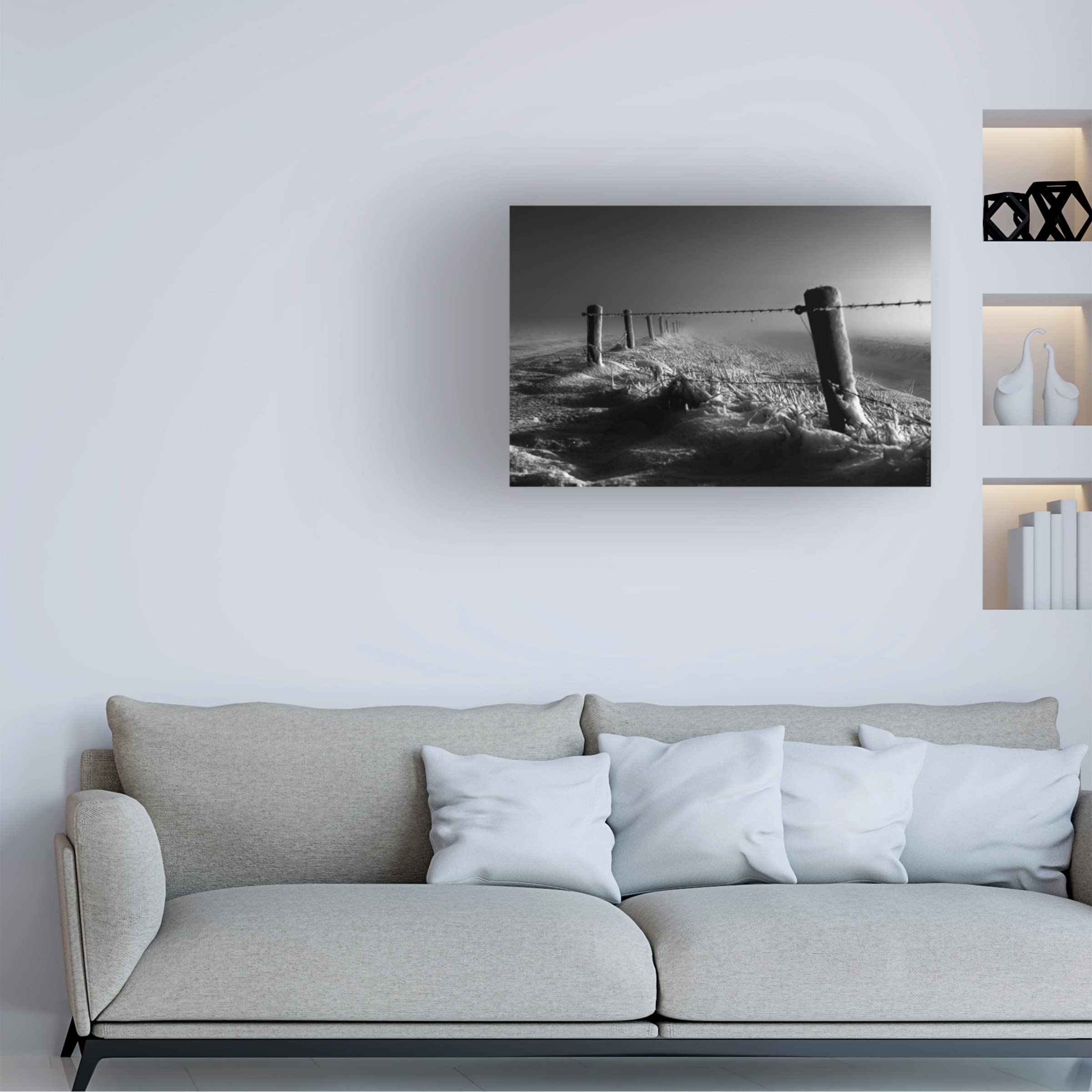 Trademark Fine Art 'Freezing' by Wim Schuurmans - Stunning Canvas Wall Art for Living Room, Bedroom & Office Decor