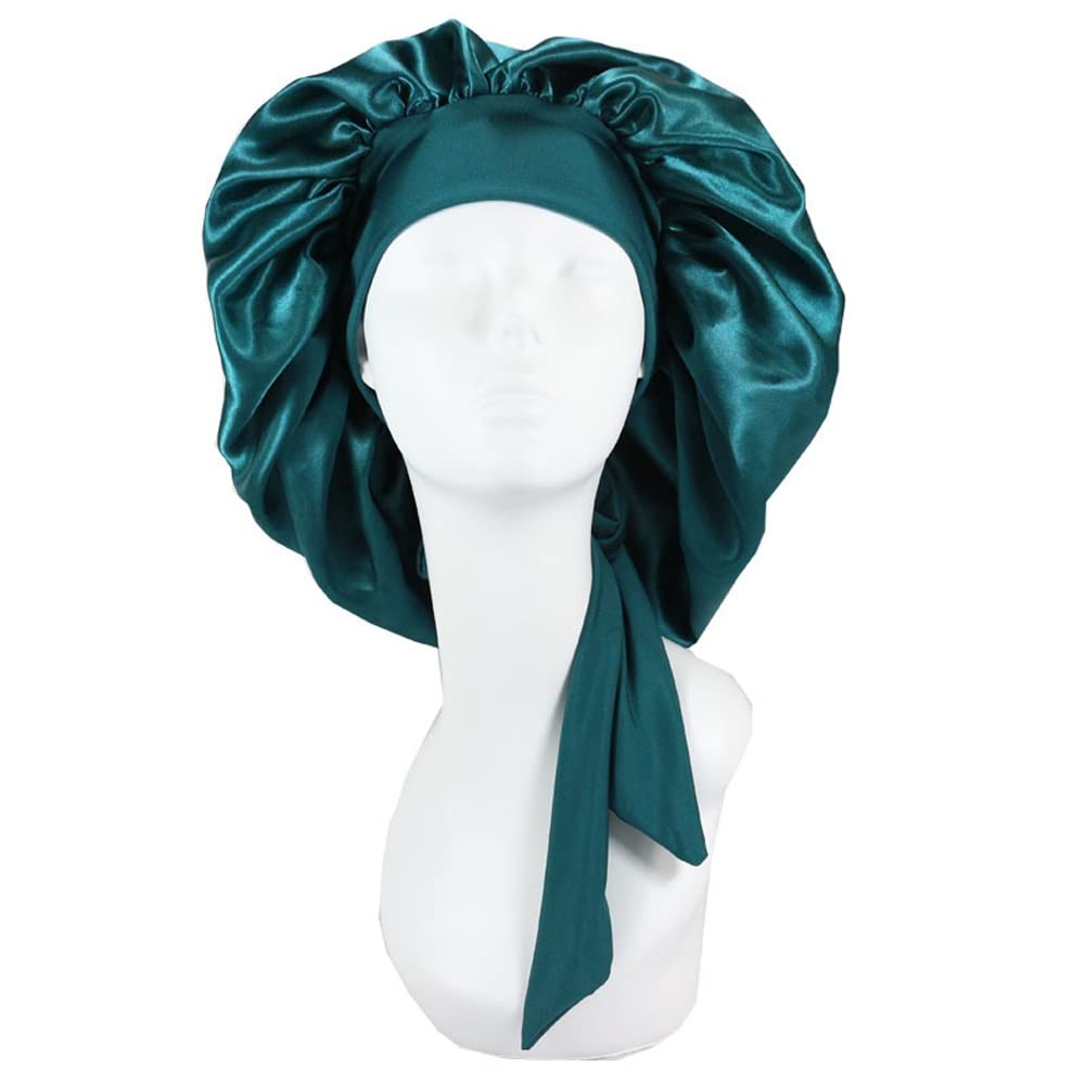 Luxury Satin Sleep Cap for Women & Men - Soft Hair Care Night Bonnet, Shower Turban (56-60cm, Multiple Colors) - Perfect for Nighttime Hair Protection & Salon-Quality Styling at Home