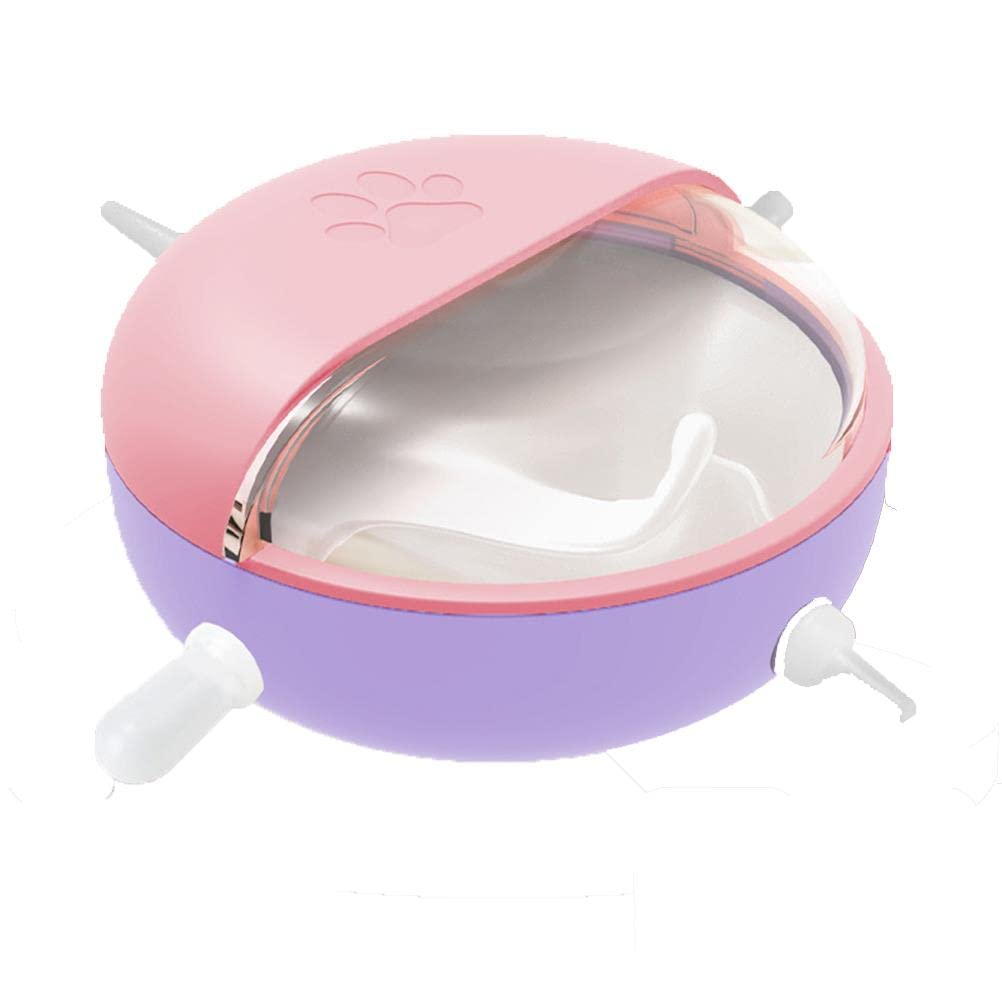 1PC Bionic Self-Feeding Pet Milk Bowl with 4 Nipples - Puppy Kitten Nursing Feeder for Newborn Puppies, Kittens, Cats & Dogs - Perfect for Orphaned Pets or Supplemental Feeding at Home