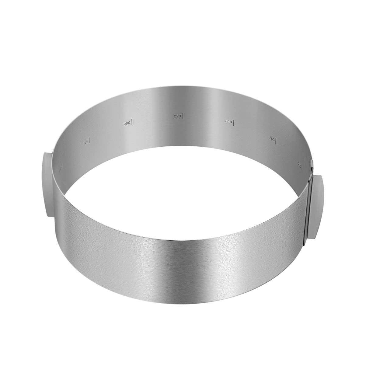 UPKOCH Adjustable Round Stainless Steel Cake Ring Mold (6-12 Inch) - Professional Baking Supplies for Cakes, Cheesecakes, Tarts & Desserts - Perfect for Home Bakers & Commercial Kitchens