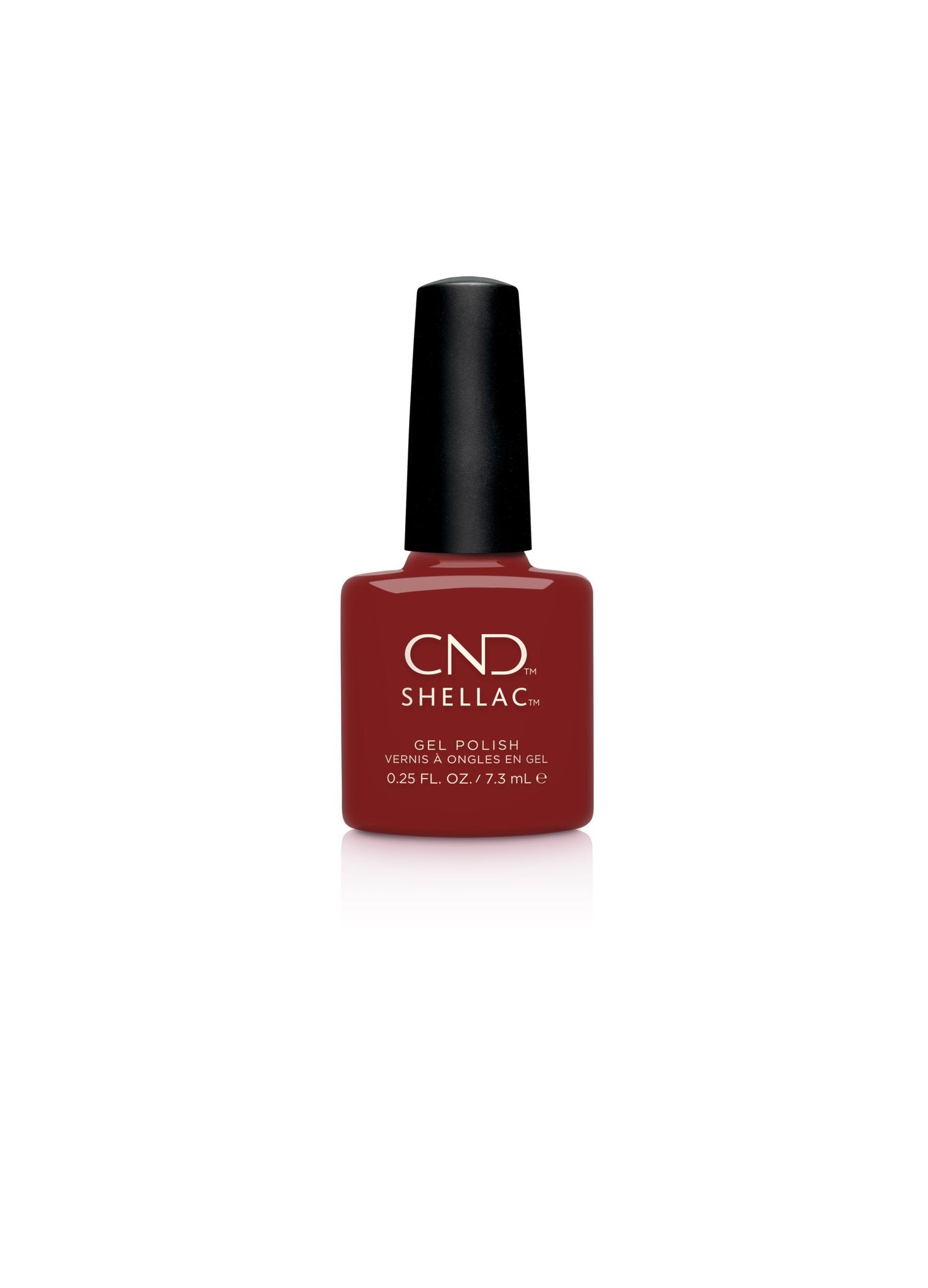 CND Shellac Nail Polish - Bordeaux Babe (0.25 fl oz) | Long-Lasting Gel Nail Color for Salon-Quality Manicures at Home | Perfect for Weddings, Parties & Special Occasions