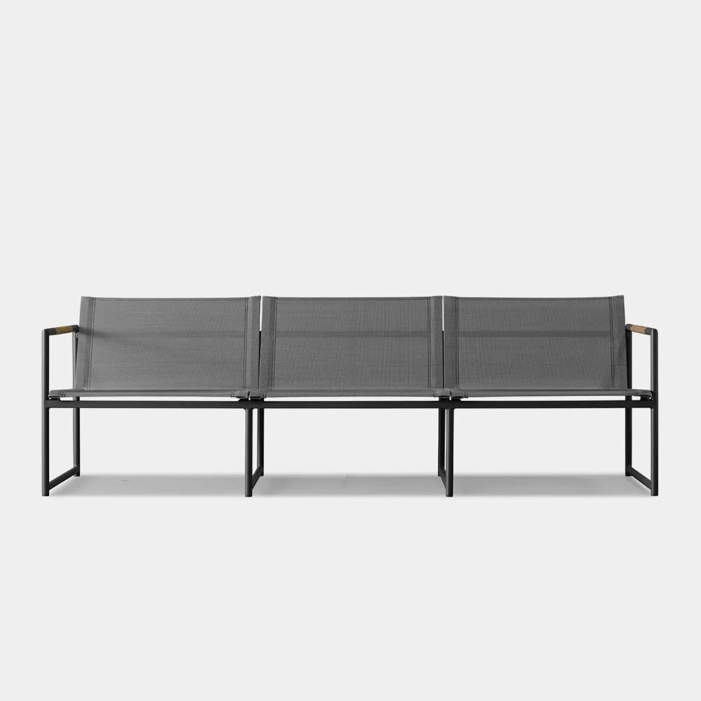 Breeze Aluminum Outdoor 3-Seat Sofa Set - Patio, Garden & Poolside Lounge Furniture for Relaxing Outdoors