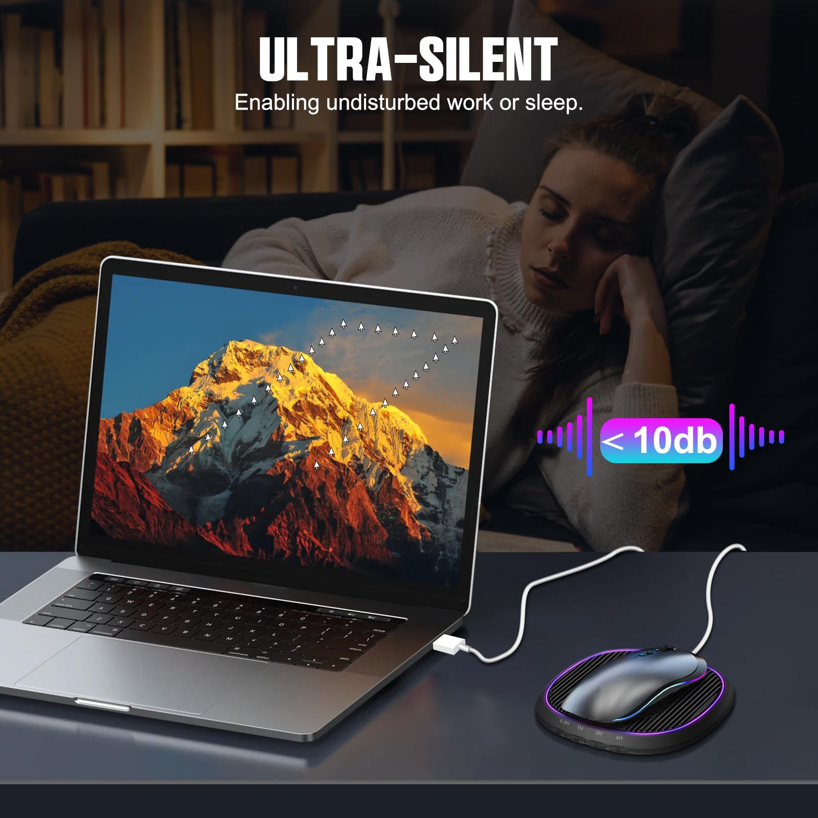 Undetectable TRELC Mouse Mover Jiggler - Ultra-Slim Noiseless Mouse Wiggler with Adjustable Timer & LED Light | Driver-Free Automatic Mouse Movement Simulator | Keep PC/Laptop Active | Perfect for Remote Work, Online Meetings & Preventing Screen Lock