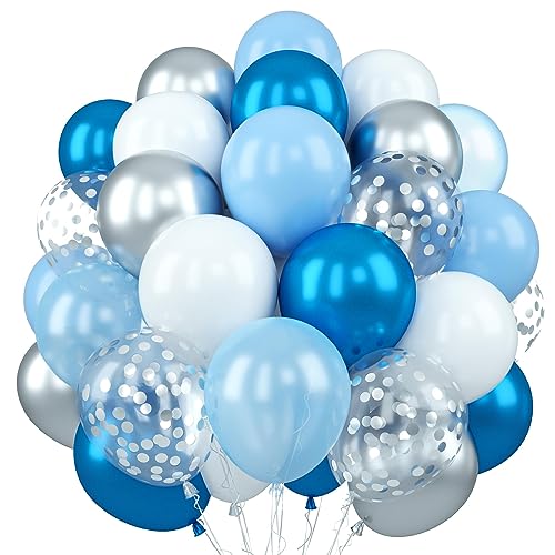 Blue White & Silver Confetti-confetti Pcs