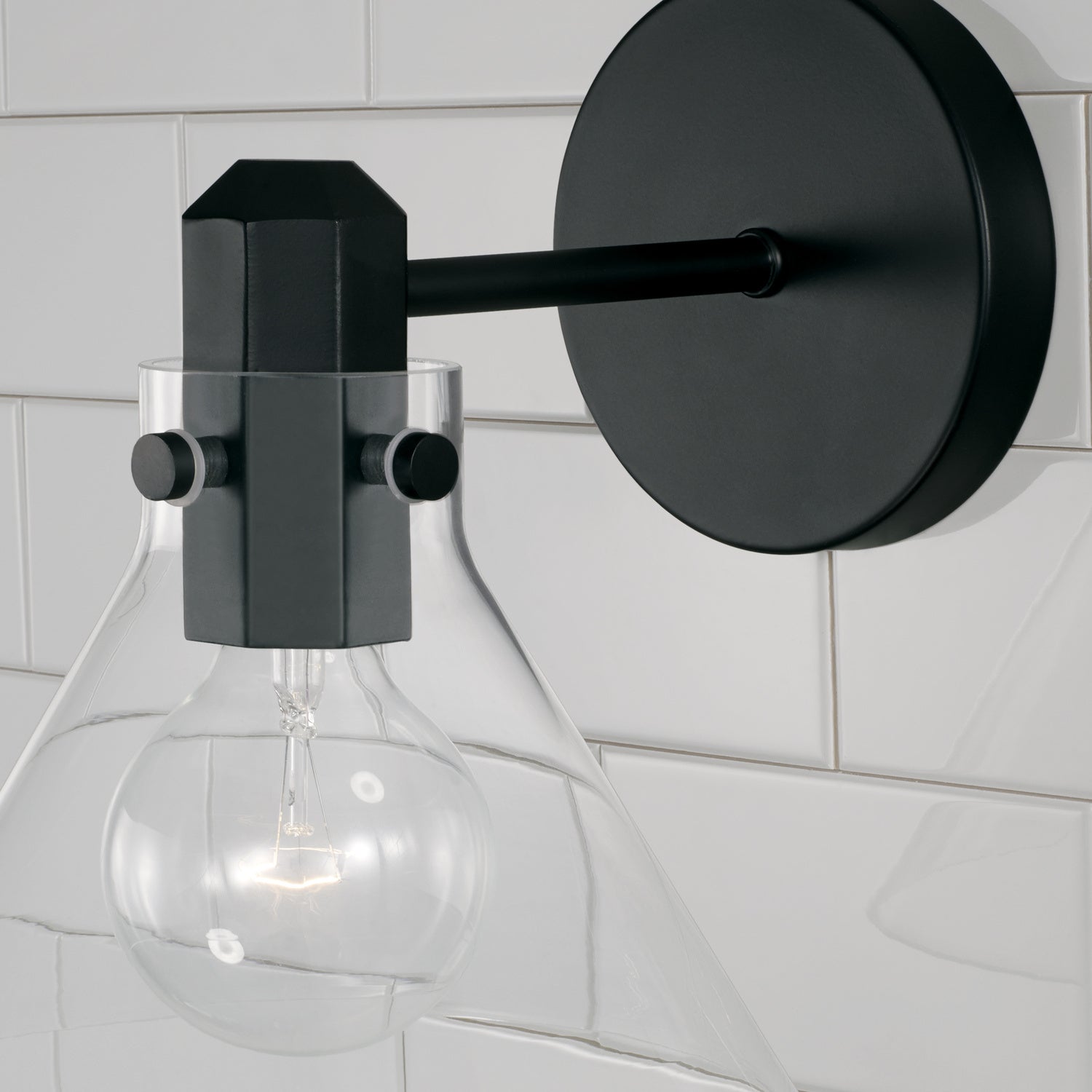 Capital Lighting One Light Wall Sconce - Modern Wall Mounted Light Fixture for Bedroom, Living Room & Hallway Lighting