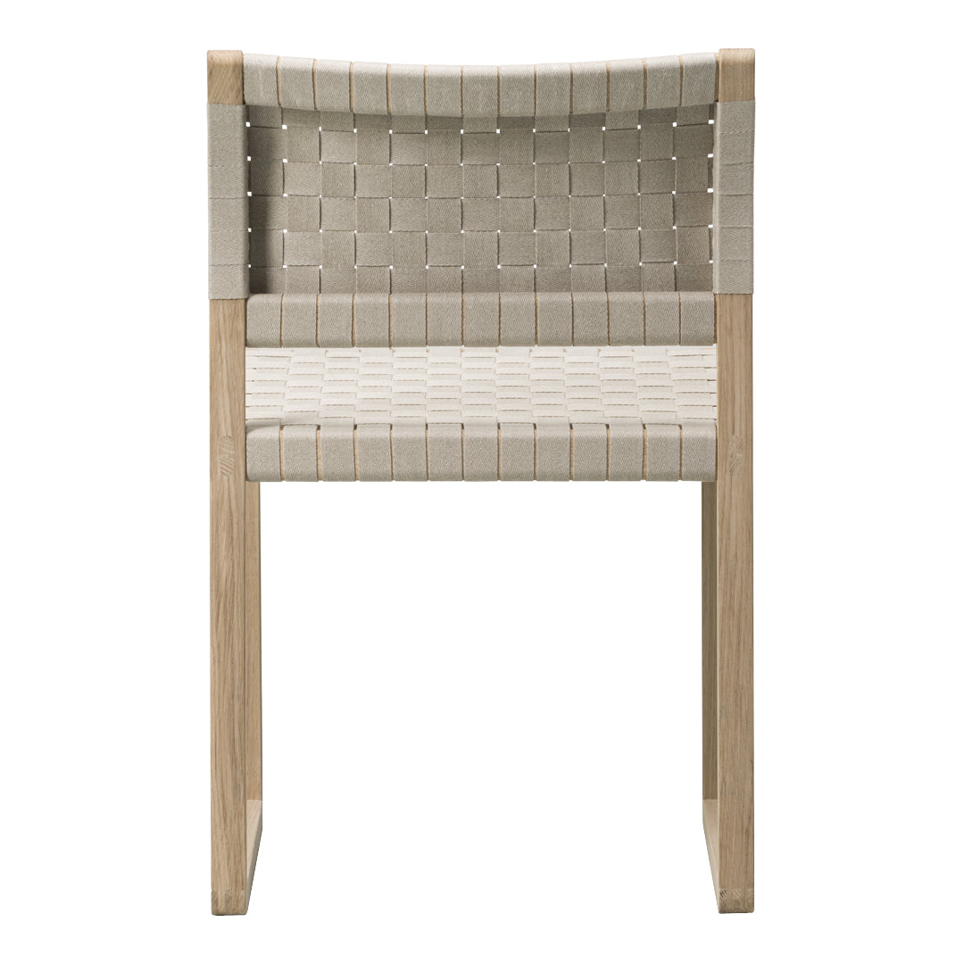 BM61 Chair with Linen Webbing - Modern Woven Dining Chair for Kitchen, Dining Room & Patio - Comfortable & Stylish Seating Solution
