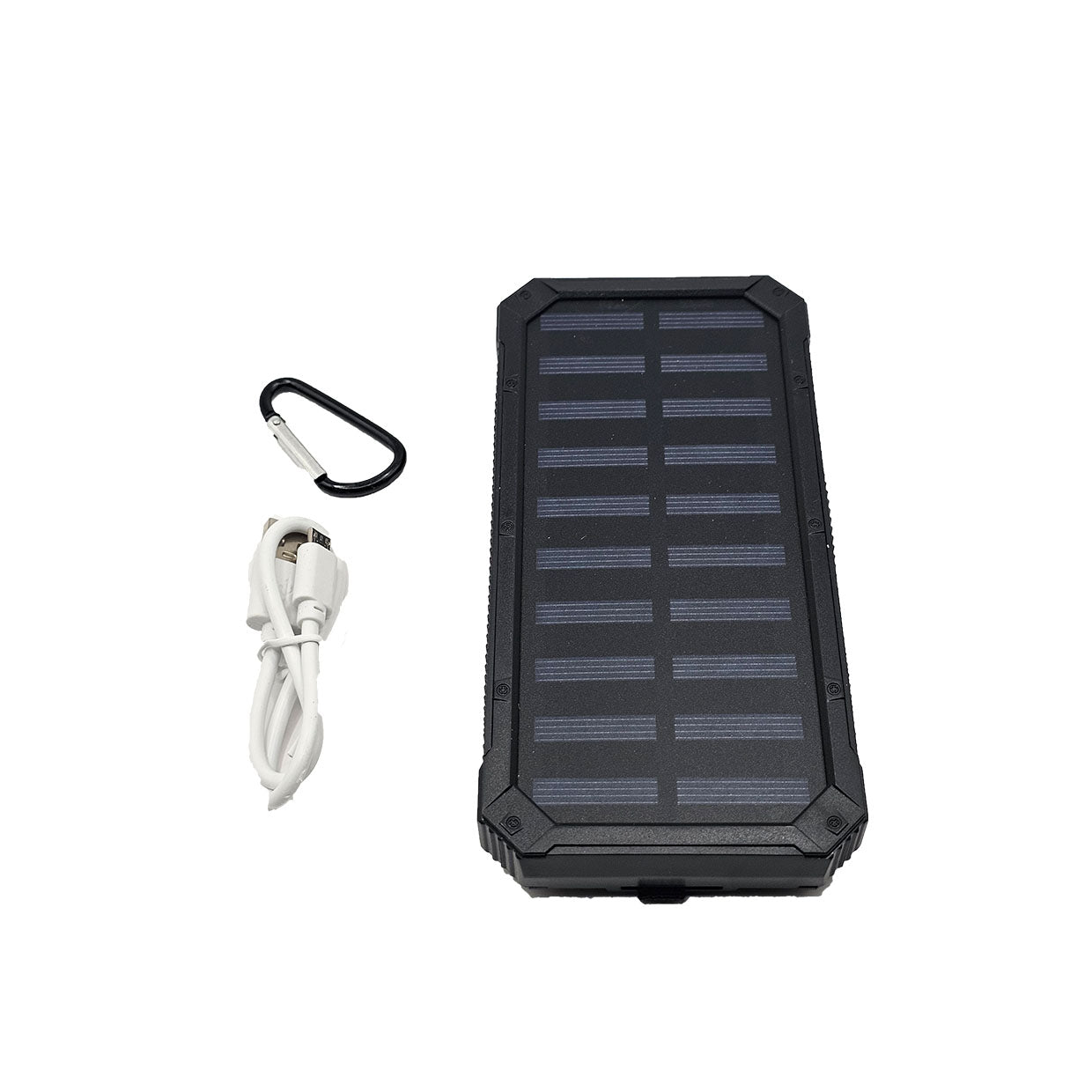 20000mAh Solar Power Bank - Portable Charger with Dual USB for Outdoor Camping & Emergency Power Backup