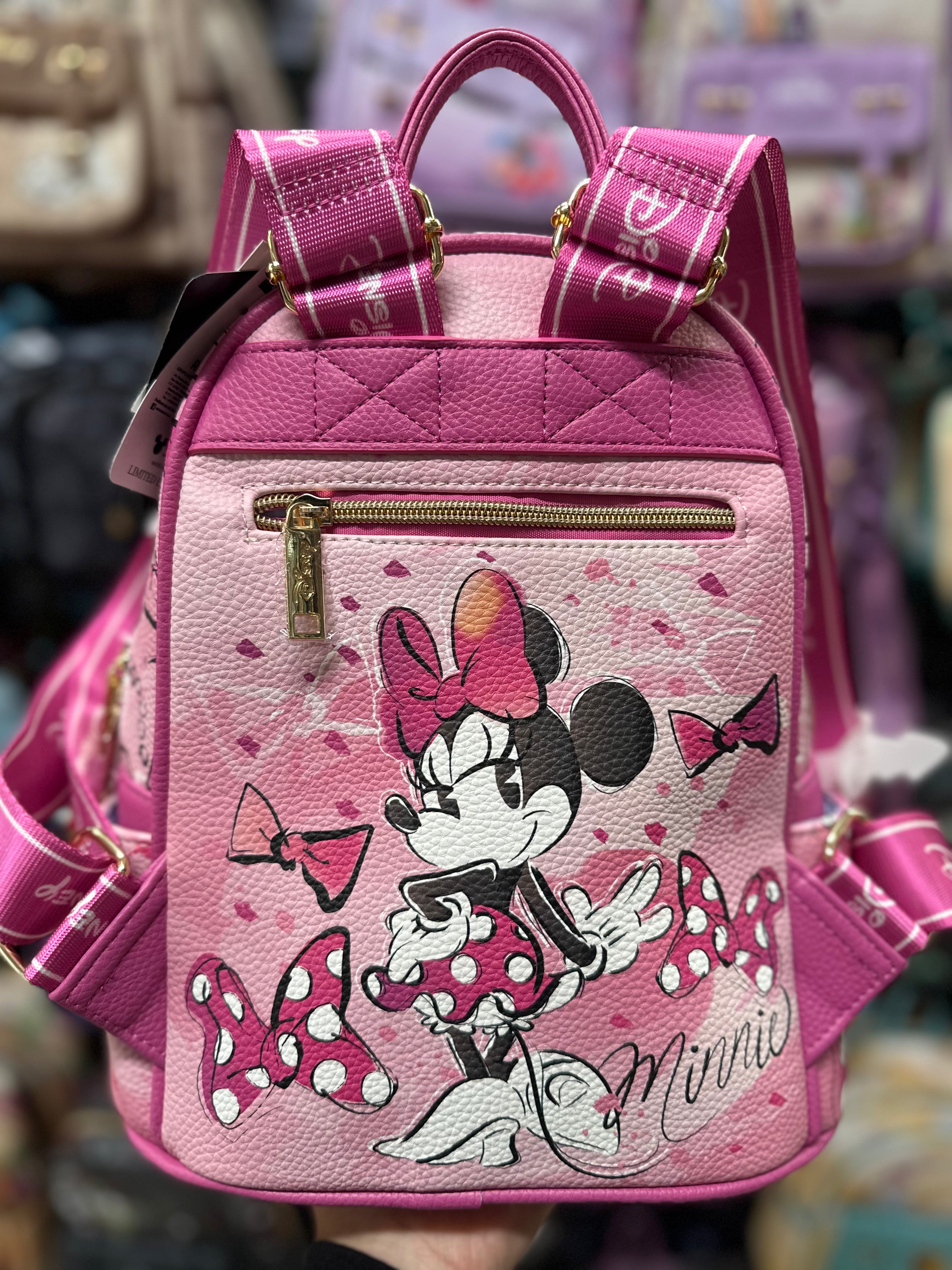 Mini Backpack for Kids & Adults - Small Lightweight Mouse-Shaped Backpack for School, Travel & Everyday Use - Cute Miniature Backpack for Disney Trips, Work & College (Pink)