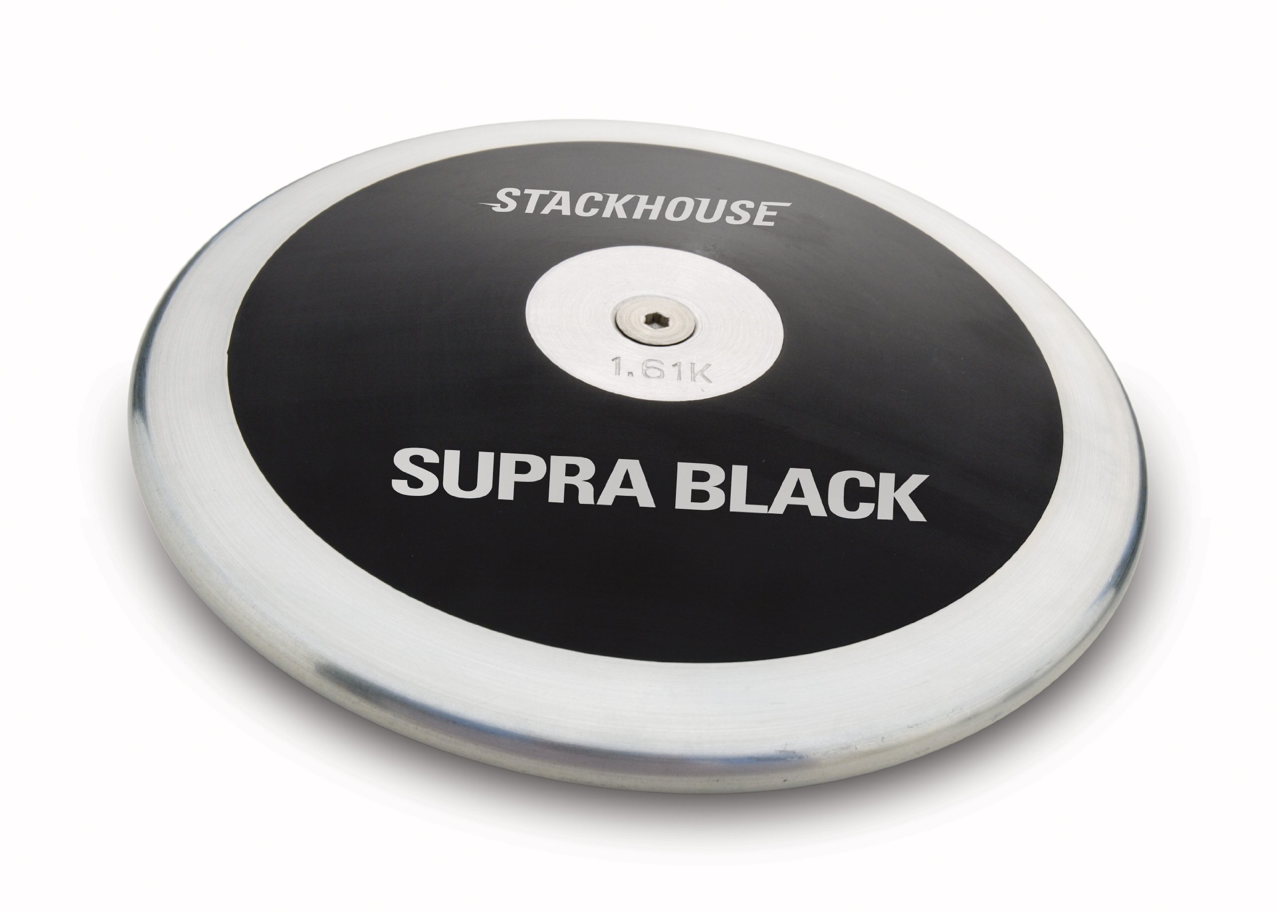 Supra Black Discus - Competition Grade 1.6kg High School Track & Field Throwing Discus for Training and Track Meets | Perfect for Student Athletes and School Sports Programs