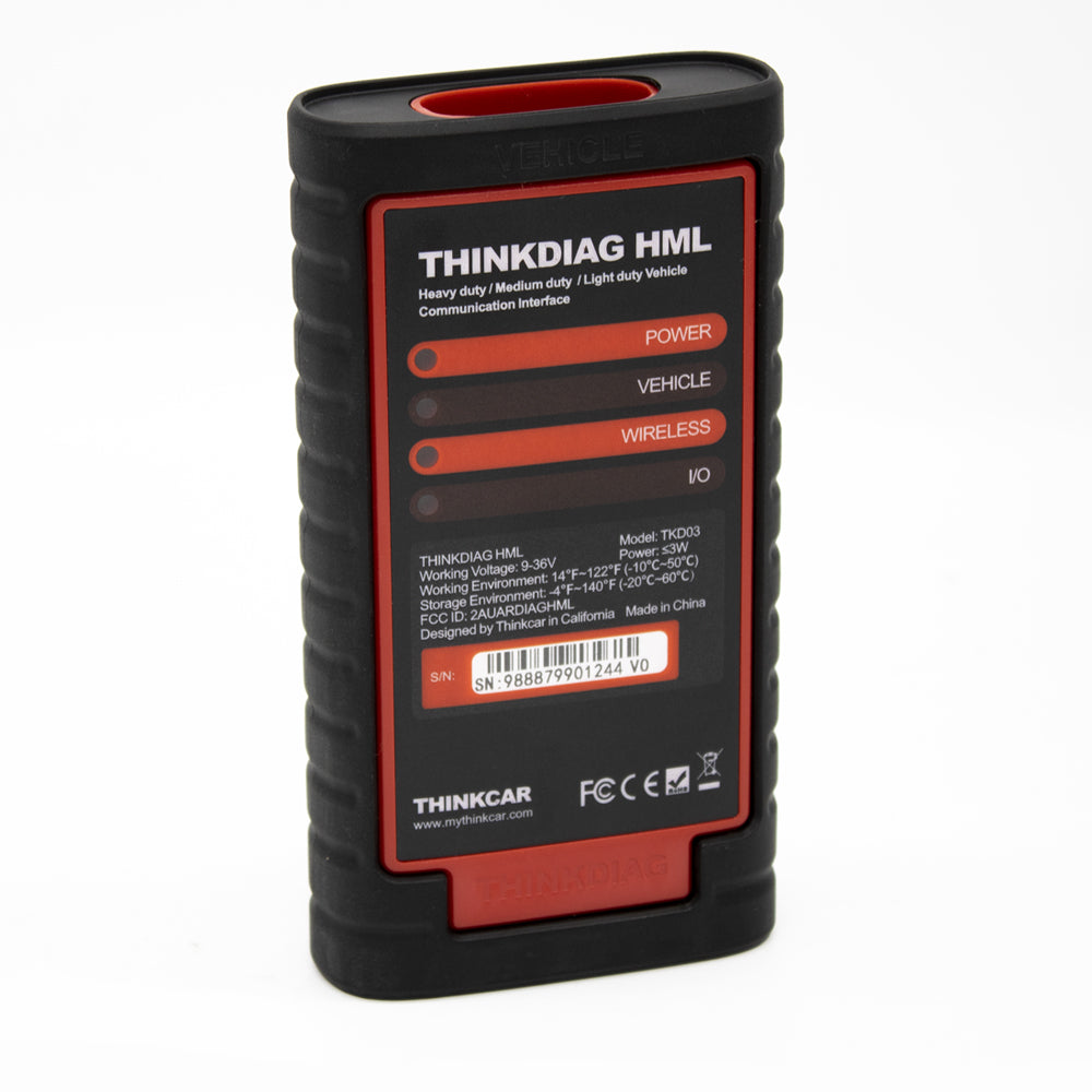 THINKDIAG HML Full System OBD2 Scanner - Heavy Duty Car & Truck Diagnostic Tool with Code Reader | Compatible with All Vehicles for Engine, ABS, Transmission & More | Perfect for Mechanics, DIY Auto Repair & Fleet Maintenance
