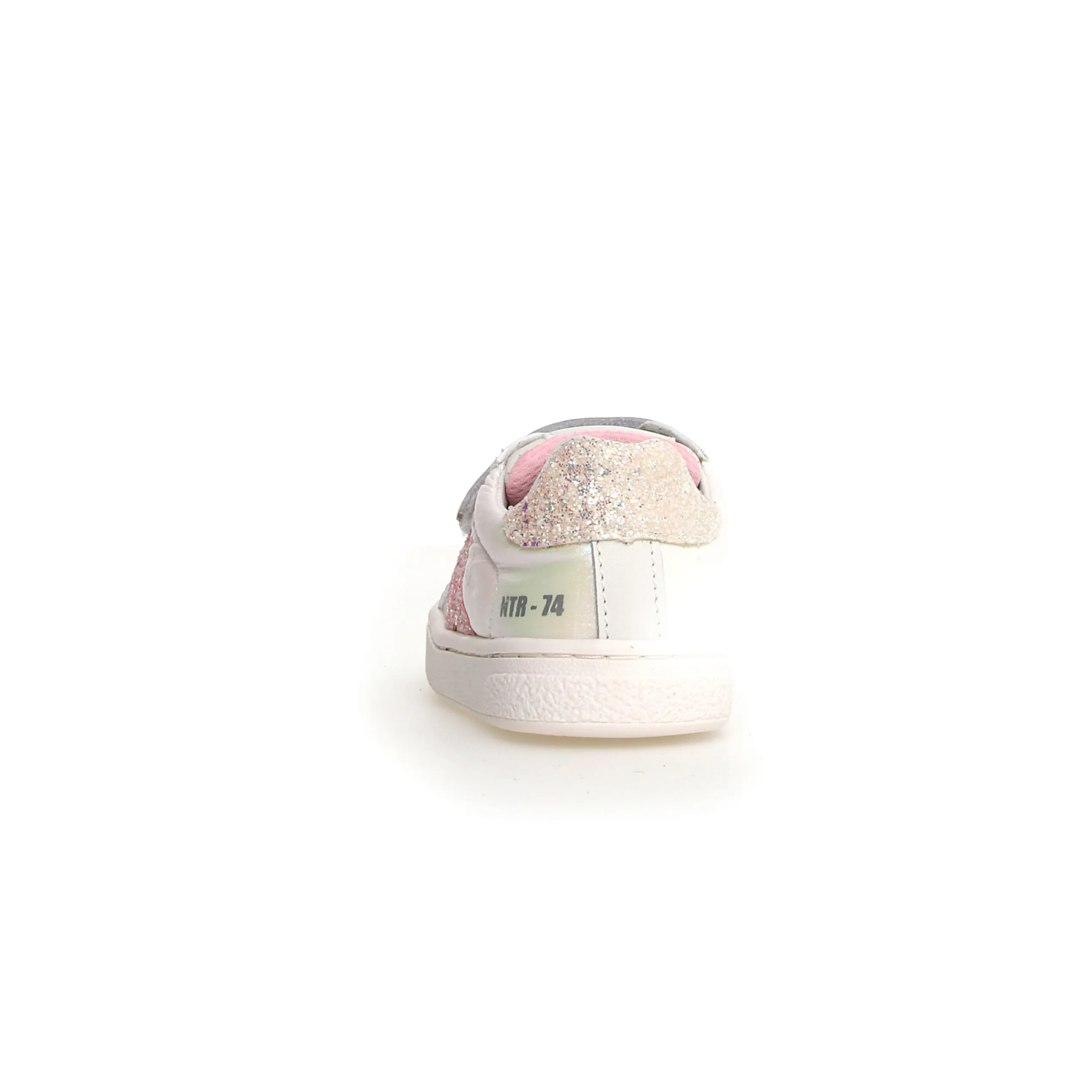 **Naturino Girls' Pinn VL Casual Sneakers - White & Pink - Comfortable School Shoes for Everyday Wear**