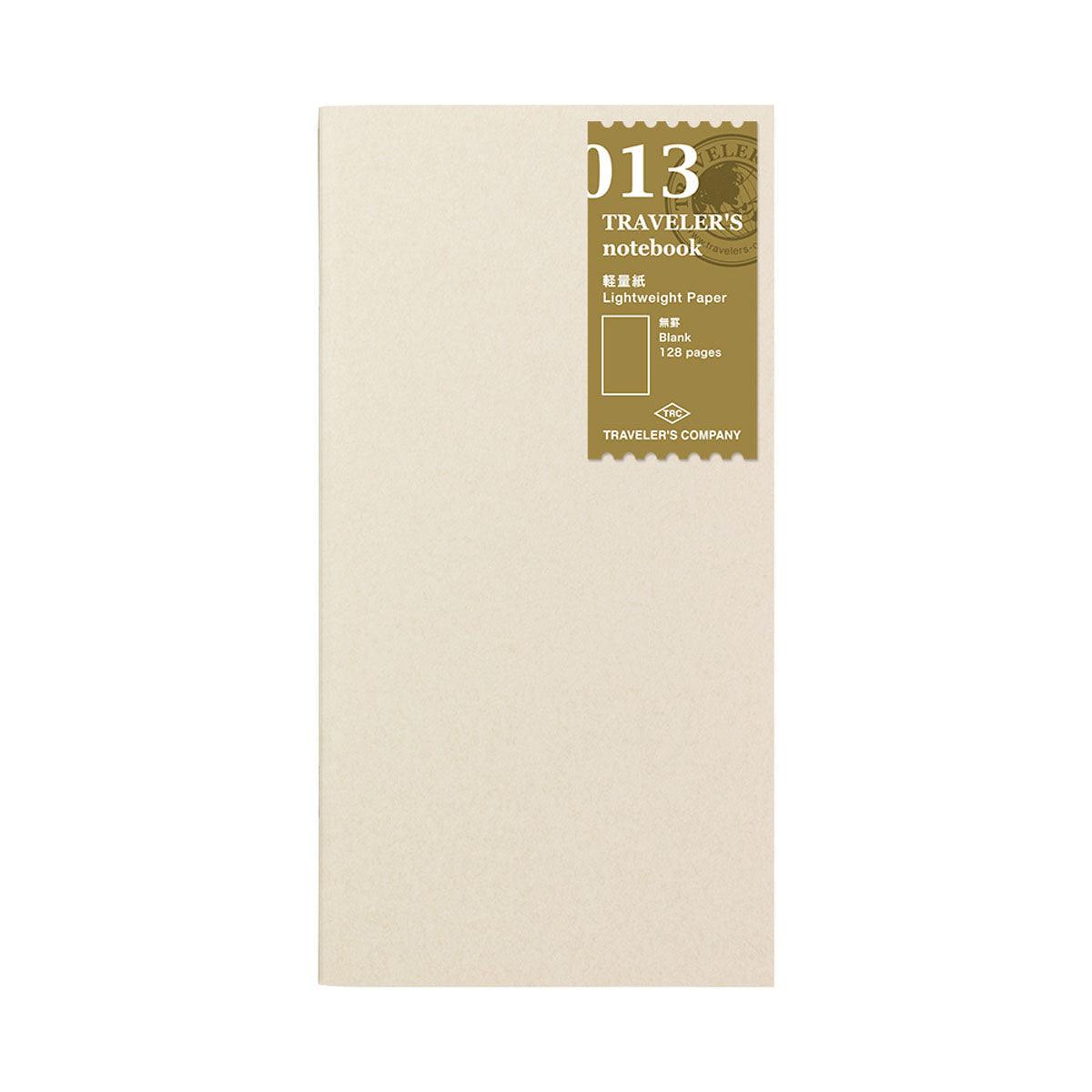 Traveler's Notebook TN R013 Light Refill - Premium Paper for Bullet Journaling, Sketching & Note Taking - Perfect for Travelers, Artists & Students