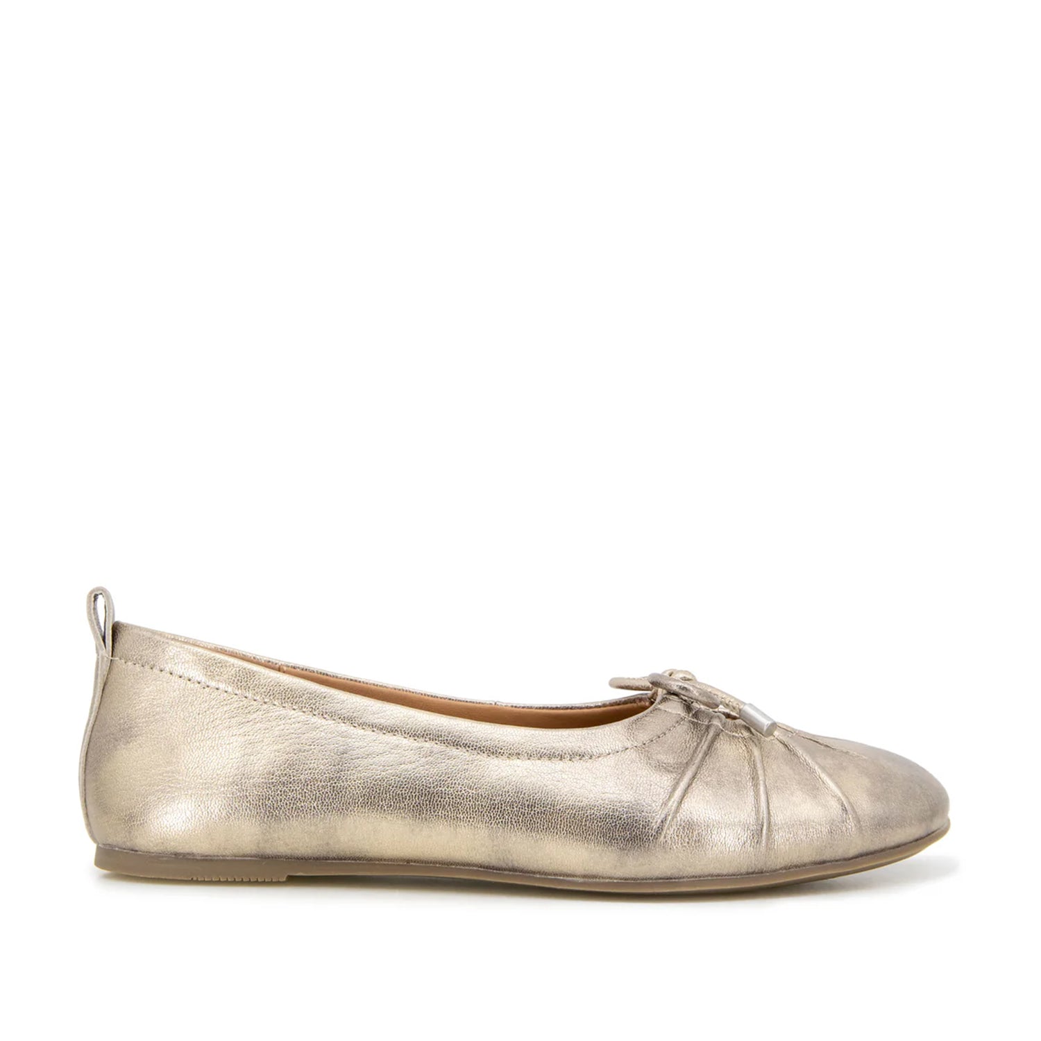 Gentle Souls Women's Marilyn Comfortable Slip-On Loafers in Gravel - Perfect for Casual Wear, Office & Travel