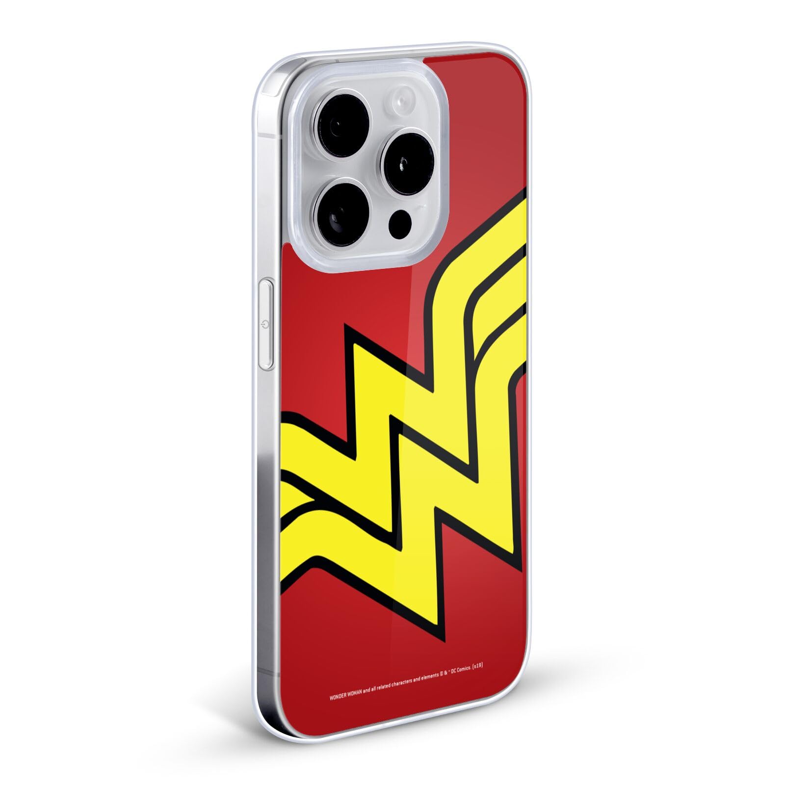 Official Wonder Woman DC Comics Oversized Logo Soft Gel Case for Apple iPhone 7 Plus/8 Plus - Durable Protection & Stylish Design for Superhero Fans & Daily Use