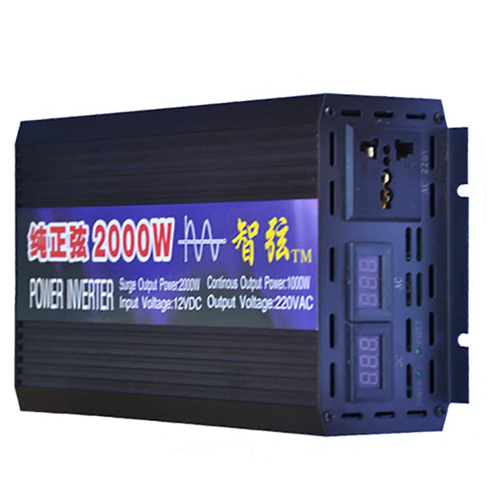 2000W Pure Sine Wave Power Inverter 24V DC to 110V AC Converter - Car & Home Use for Electronics, Appliances & DIY Projects | Camping, RV, Emergency Power Backup