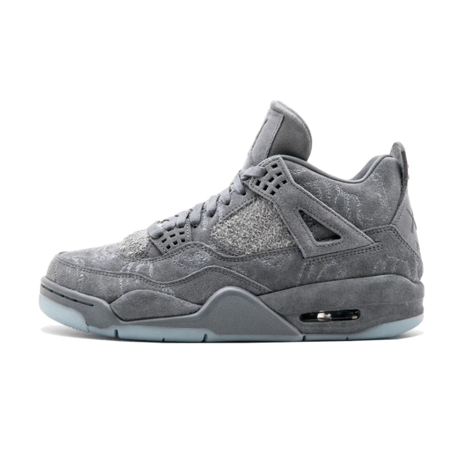 Air Jordan 4 Retro KAWS Cool Grey White Sneakers - Men's Basketball Shoes for Streetwear & Casual Style