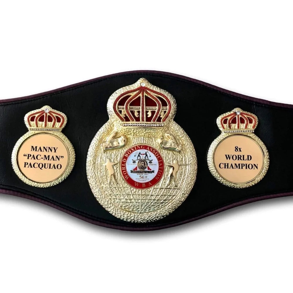Authentic Manny Pacquiao Signed WBA Championship Boxing Belt with COA - Collectible Sports Memorabilia for Boxing Fans & Display