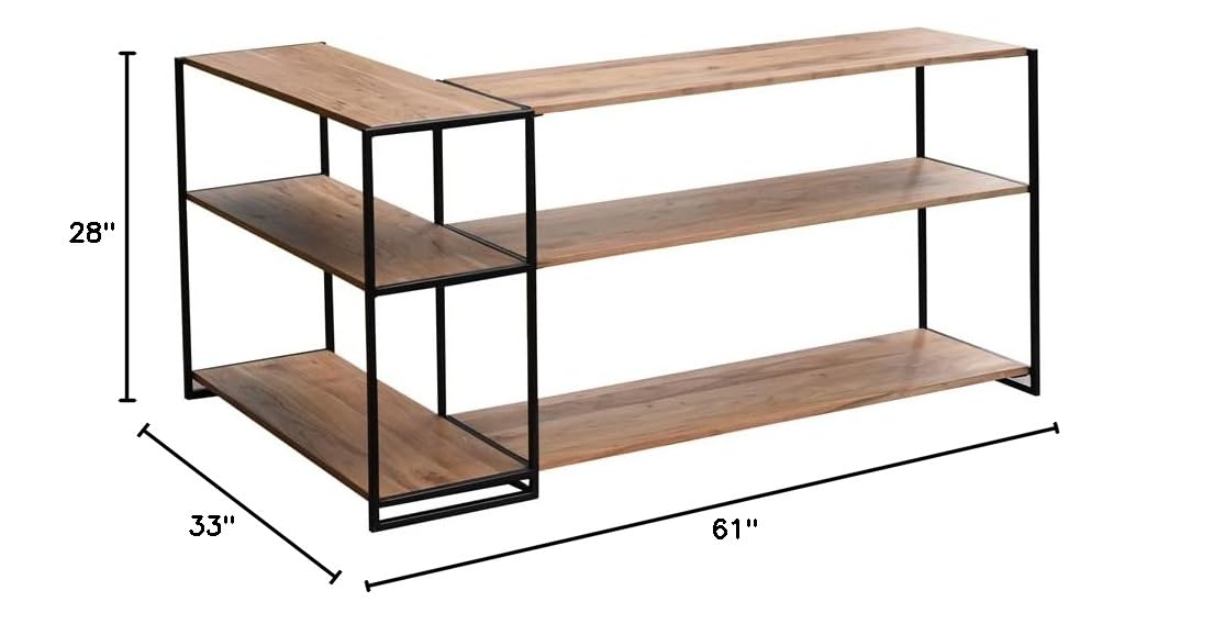 Progressive Furniture Vacation Sofa Console Table - Brown Wooden Sofa Table for Living Room, Entryway & Office | Multi-Functional Storage & Display Furniture