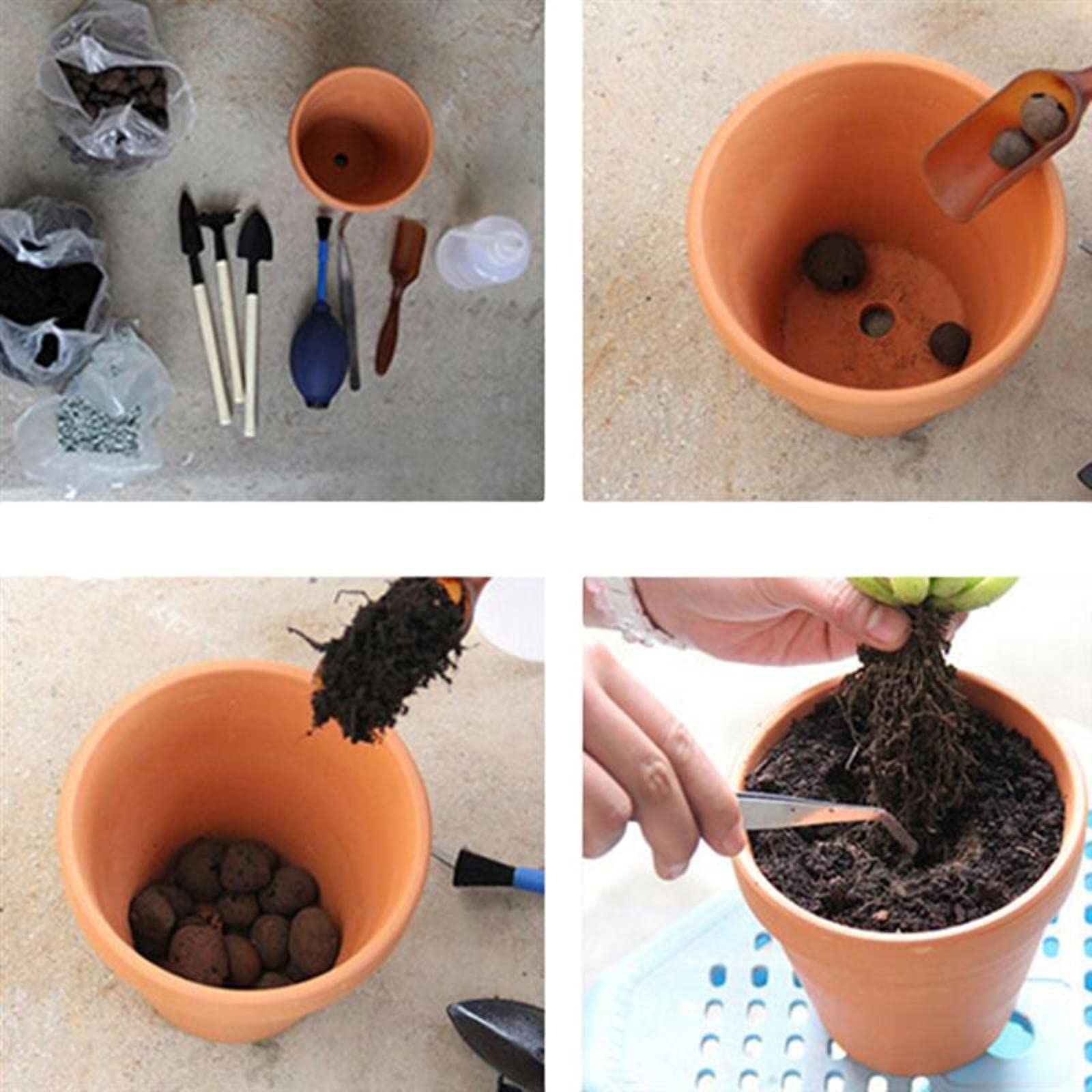 10/12/20pcs Red Terracotta Flower Pots with Drainage Holes - 3x3cm Small Clay Planters for Cacti, Succulents, Herbs - Perfect for Indoor Windowsill, Office Desk, and Garden Decor