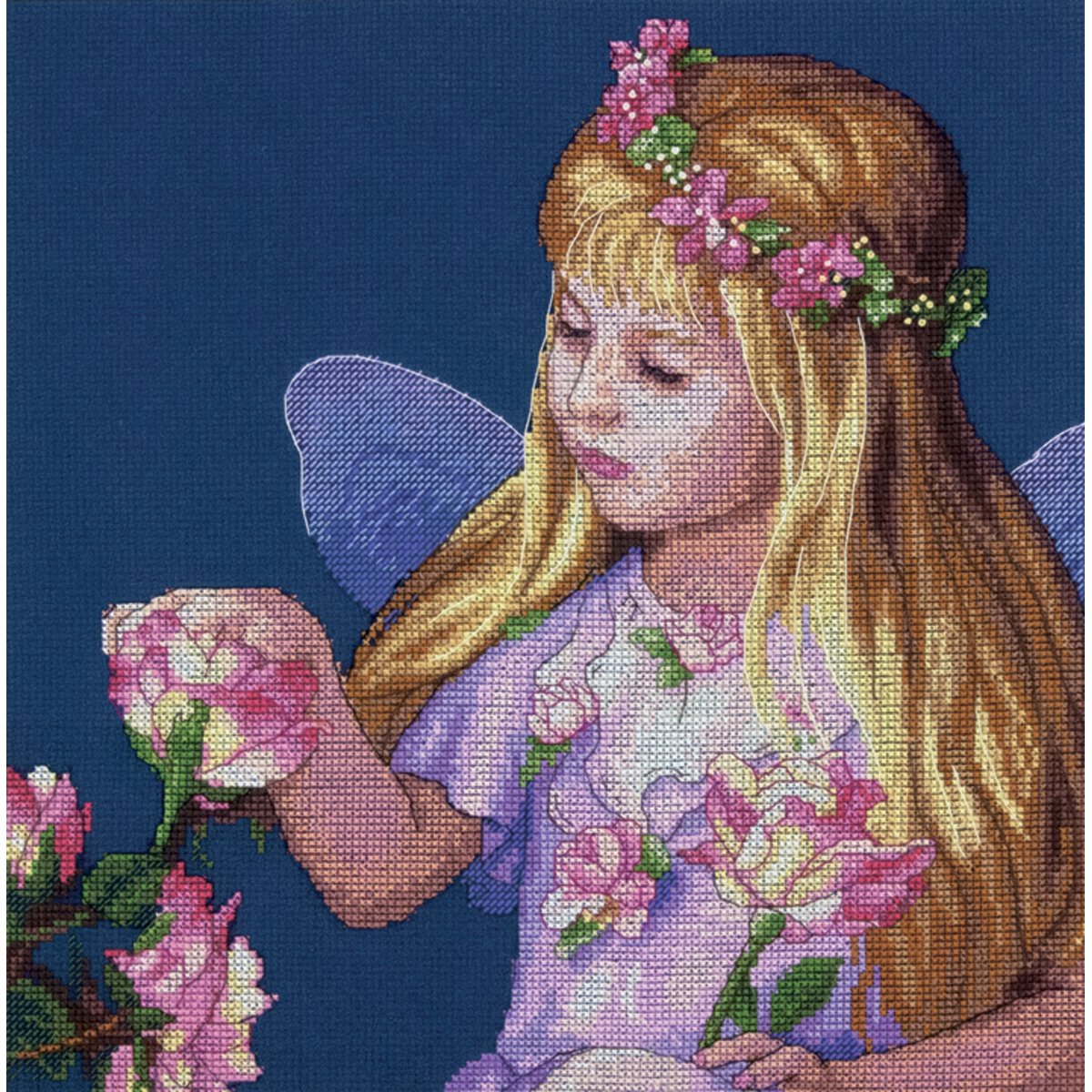 Dimensions Needlecrafts Counted Cross Stitch Kit - Rose Fairy Design for DIY Embroidery Projects | Perfect for Home Decor, Gifts & Crafting Hobbies