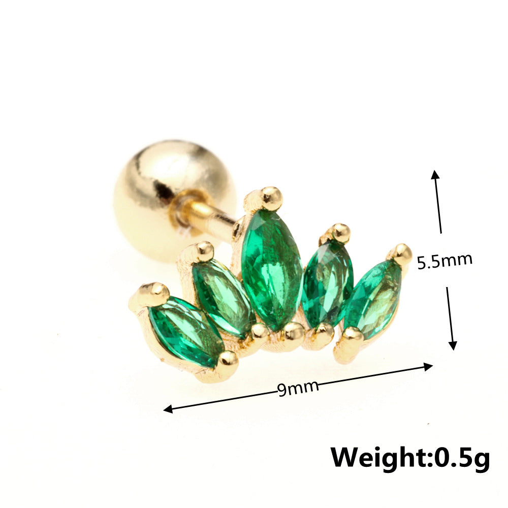 20G Sweet Cartilage Bow Stud Barbell Earrings for Women - Dainty 14K Gold Plated Body Jewelry | EGD0262 | Perfect for Everyday Wear, Parties & Gifts