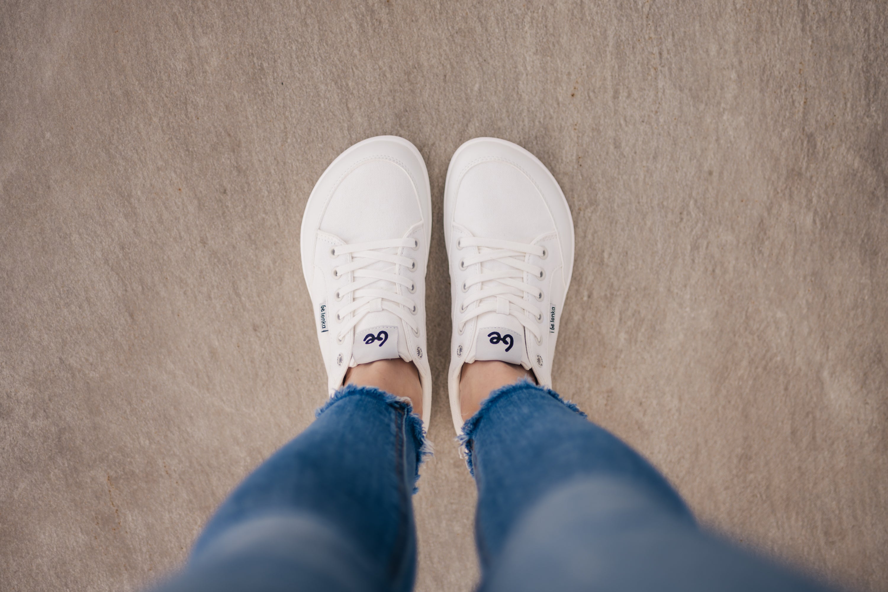 Barefoot Sneakers for Women & Men - Be Lenka Rebound All White | Minimalist Zero Drop Shoes for Running, Walking & Gym Workouts
