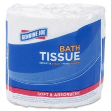 Genuine Joe 2-Ply Premium Bathroom Tissue Rolls - Soft & Strong Toilet Paper for Home, Office & Commercial Use