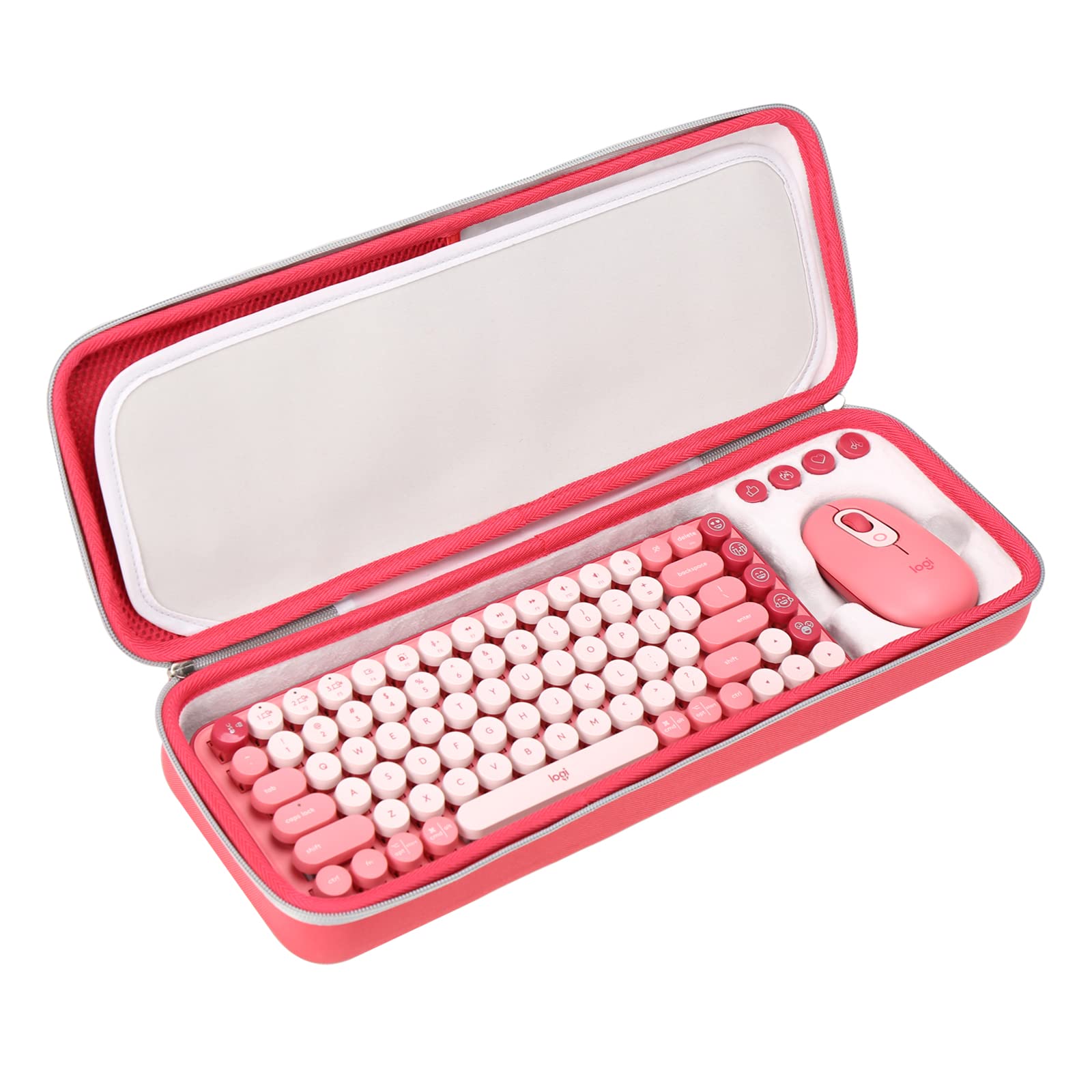 FBLFOBELI EVA Hard Carrying Case for Logitech POP Keys Mechanical Wireless Keyboard & Mouse Combo - Travel Protection Storage for Office, Home, and Business Use