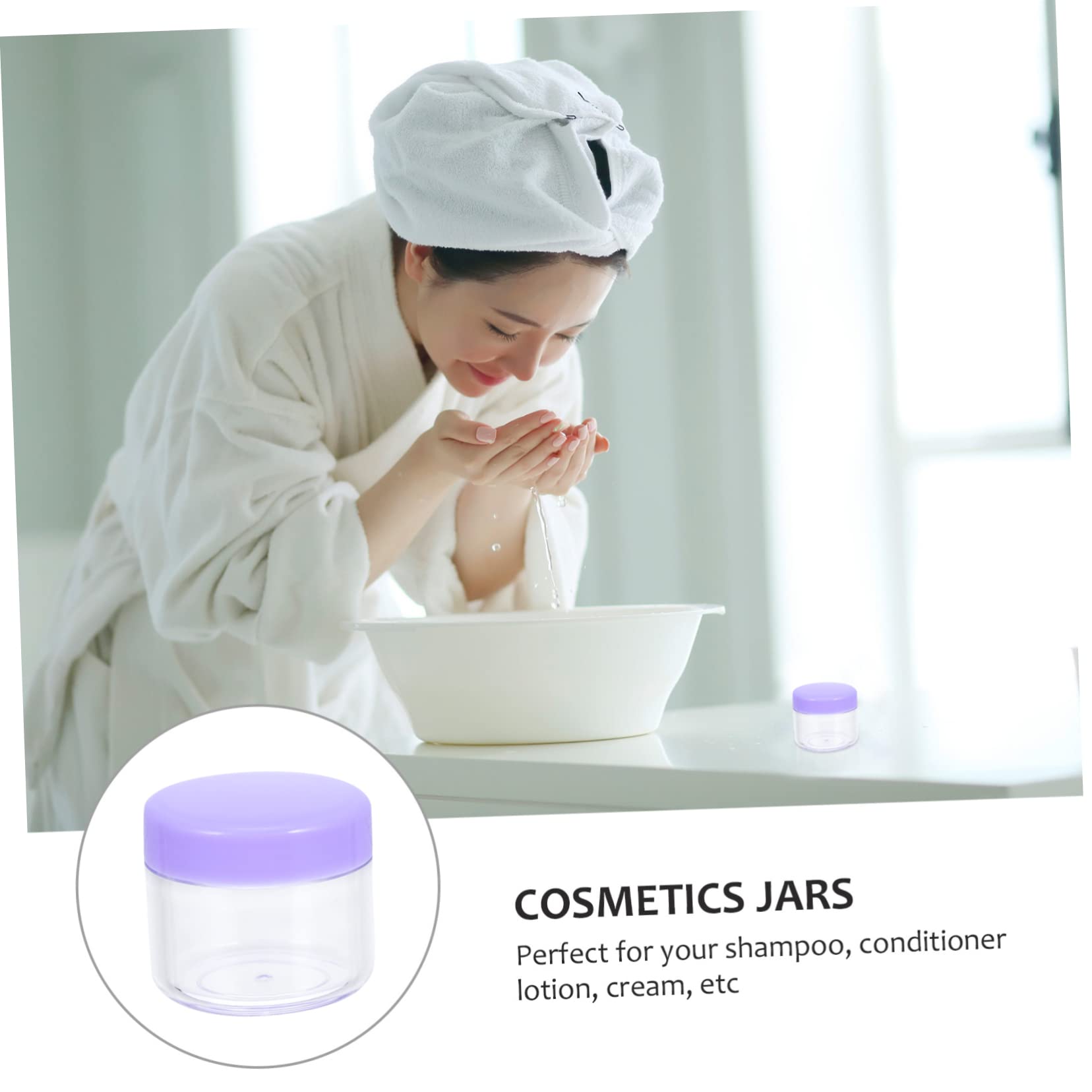 TENDYCOCO 20g Refillable Travel Cream Containers - Portable Cosmetic Jars with Lids for Nail Polish, Makeup & Skincare Storage - Perfect for On-the-Go, Gym Bag & Mini Beauty Essentials Organization