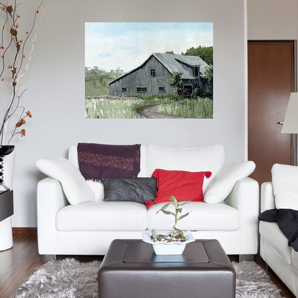Marie Elaine Cusson Floral Landscape Oil Painting - Handmade Canvas Wall Art for Home & Office Decor (32x24 Inches) - Perfect for Living Room, Bedroom, Kitchen & Dining Area - Ready to Hang Fine Art Print