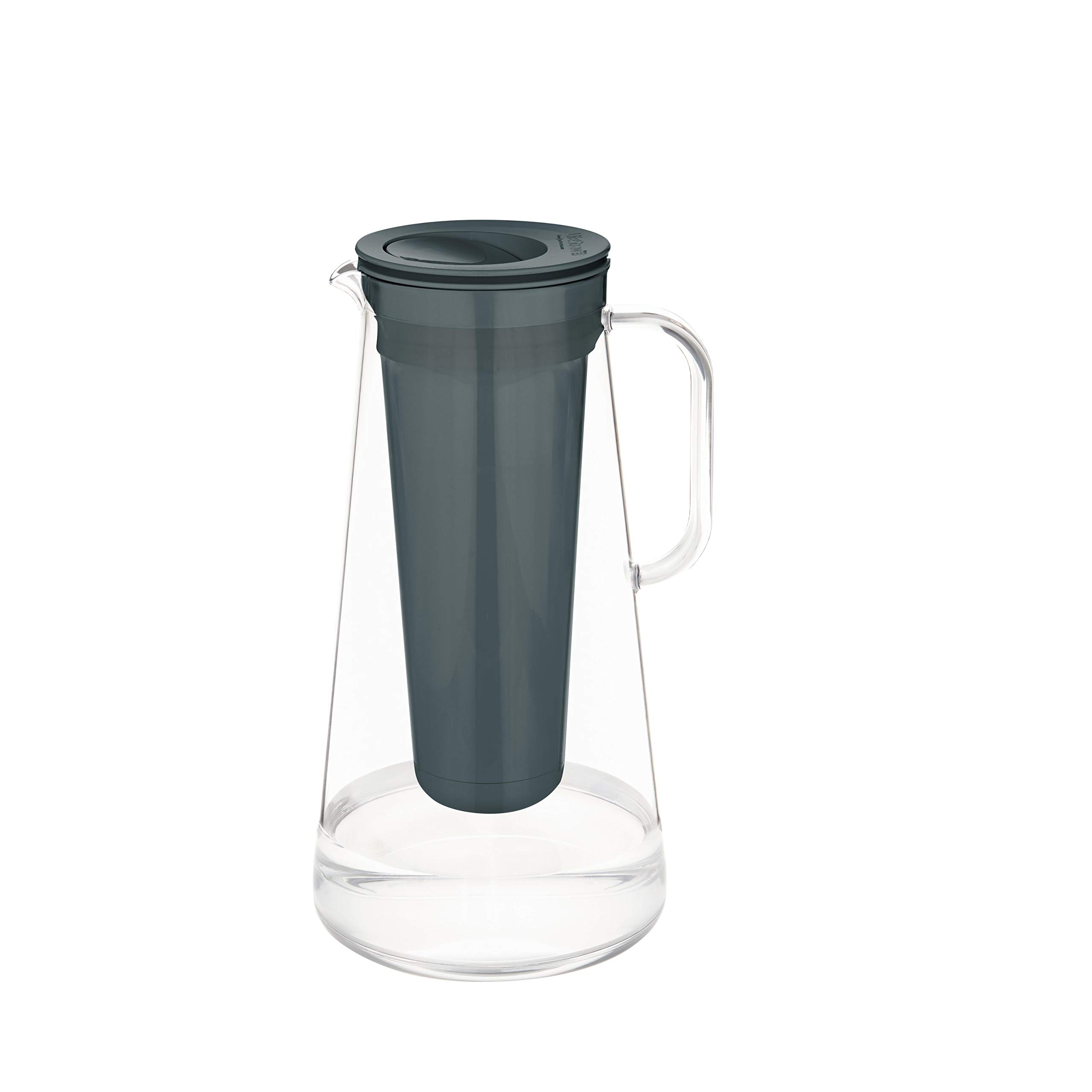 LifeStraw Home Water Filter Pitcher - 7 Cup BPA-Free Grey Water Filtration System for Clean Drinking Water | Perfect for Kitchen, Office & Outdoor Use