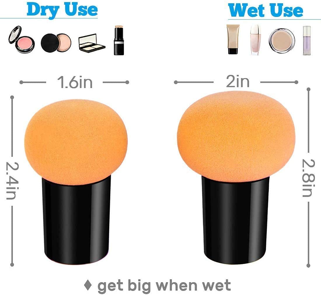 Pink Shimmer Professional Makeup Beauty Blender Sponge with Travel Case - Pack of 1 for Flawless Foundation & Concealer Application | Perfect for Travel & Everyday Makeup Routine