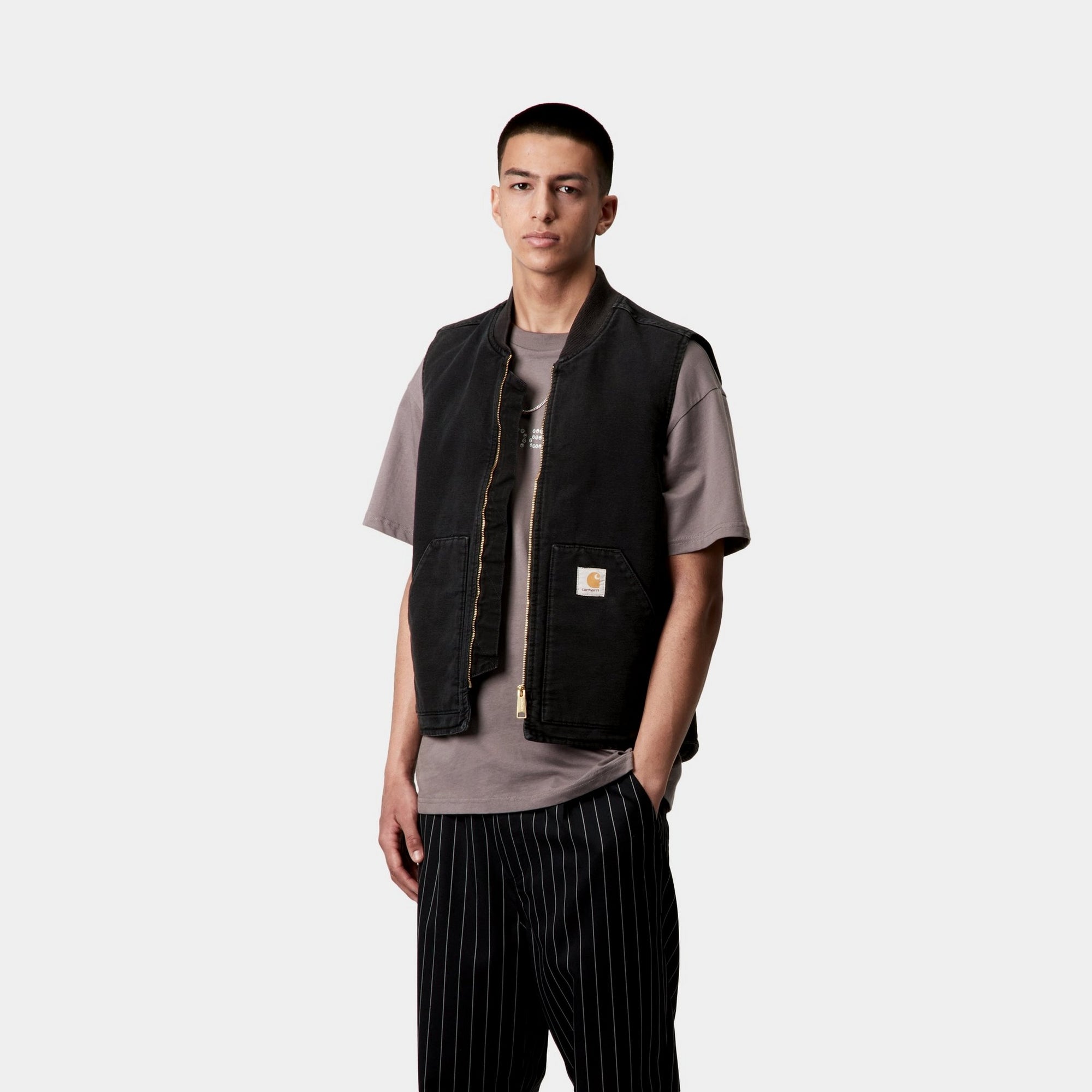 Stone Canvas Black Spring Vest - Lightweight & Stylish for Outdoor Activities, Travel & Casual Wear
