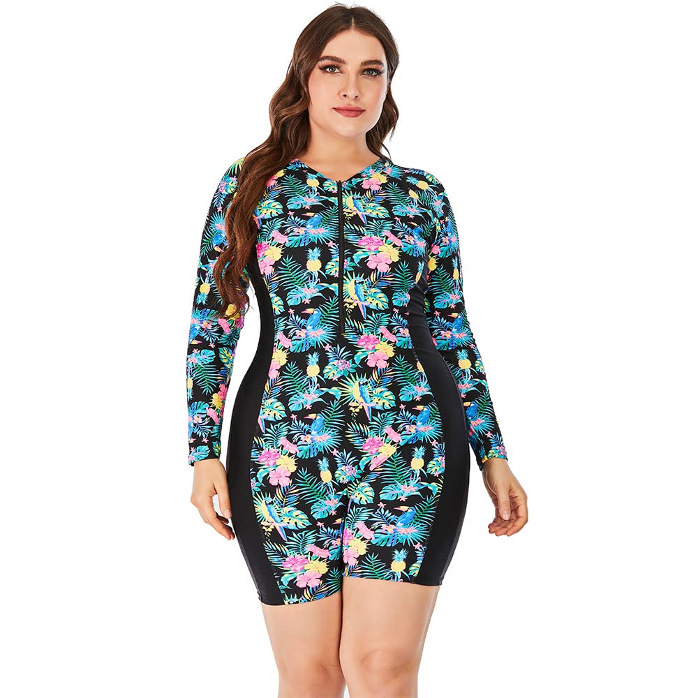 Women's Slimming One Piece Swimsuits - Tummy Control Vintage Bathing Suits for Sports & Beach - Plus Size Swimwear for Pool, Vacation & Summer Activities