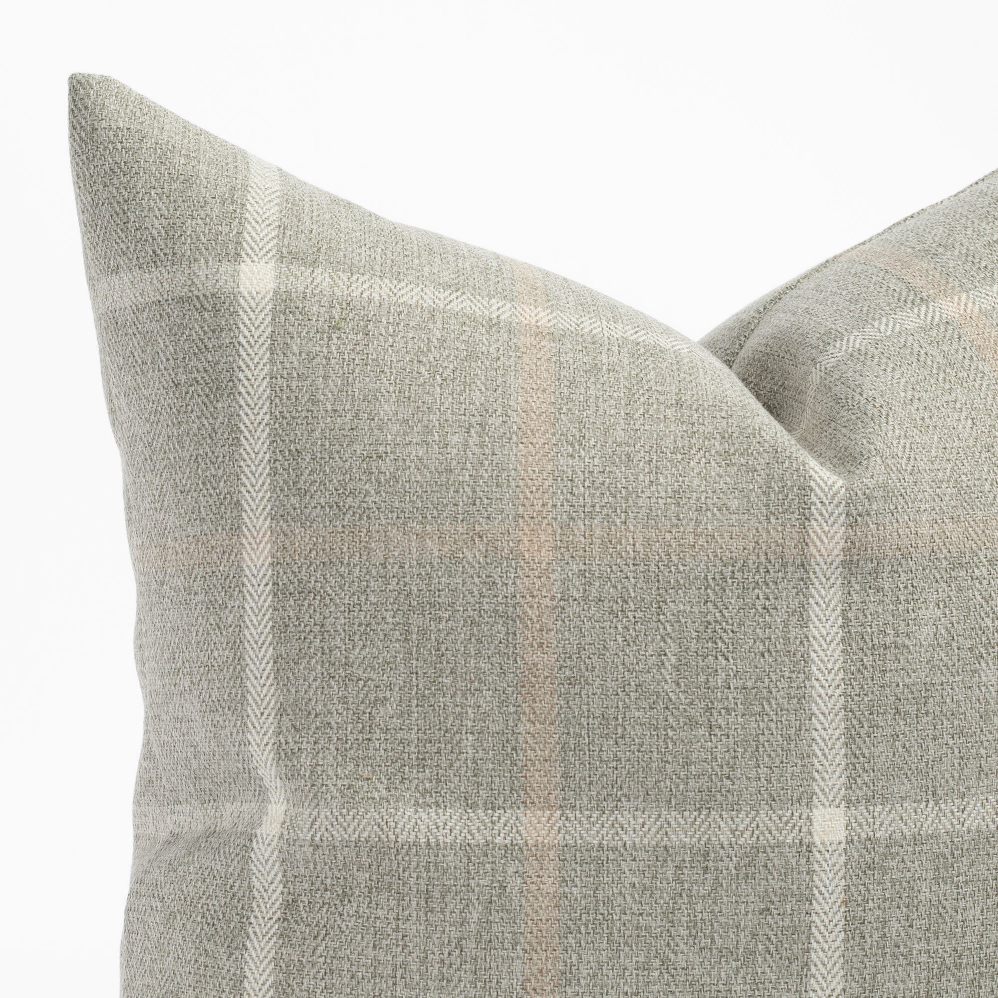 Camden Plaid 20x20 Decorative Throw Pillow Cover - Flagstone Pattern - Perfect for Sofa, Bed & Home Decor