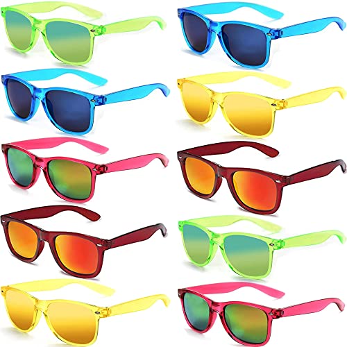 Translucent Frame+mix Mirror Lens 10 Pack
