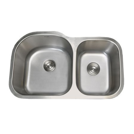 Premium 16 Gauge Undermount Double Bowl Kitchen Sink - 34 Inch Stainless Steel for Modern Kitchens | Perfect for Meal Prep, Dishwashing & Entertaining
