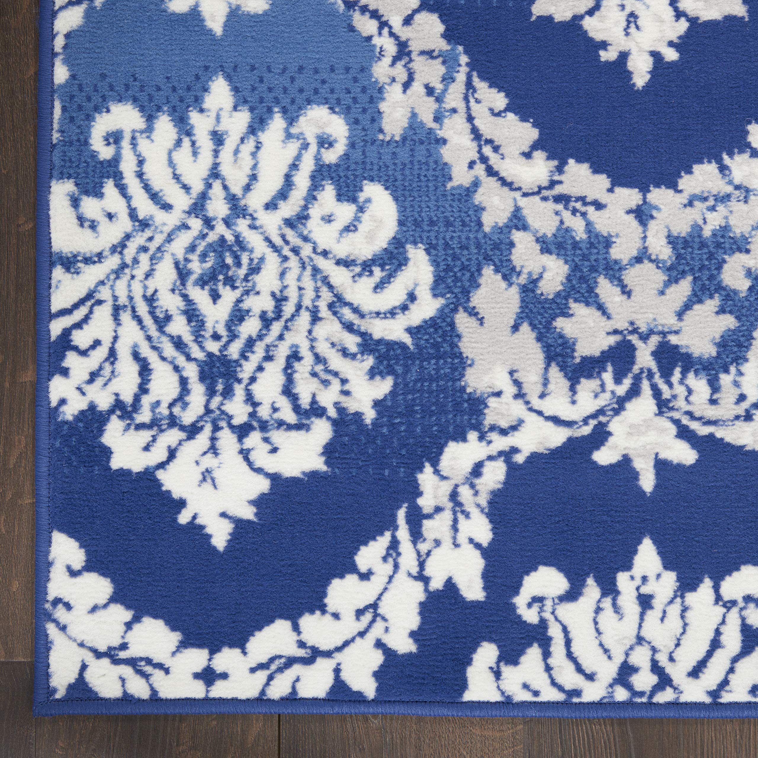 Nourison Whimsicle Damask Blue 8'4
