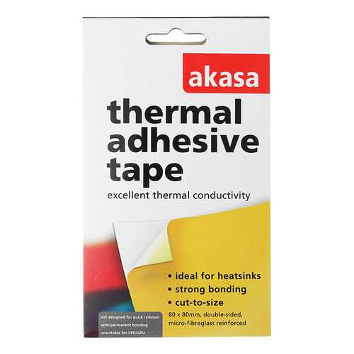 Akasa AK TT12 80 High-Performance Thermal Adhesive Tape - Excellent Heat Conductivity for CPU/GPU Heatsinks - Perfect for PC Builds & Electronics Cooling