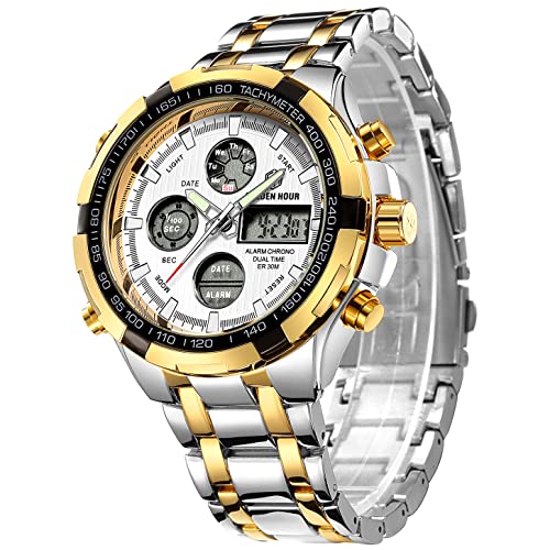 3-tone Sliver/Gold/White