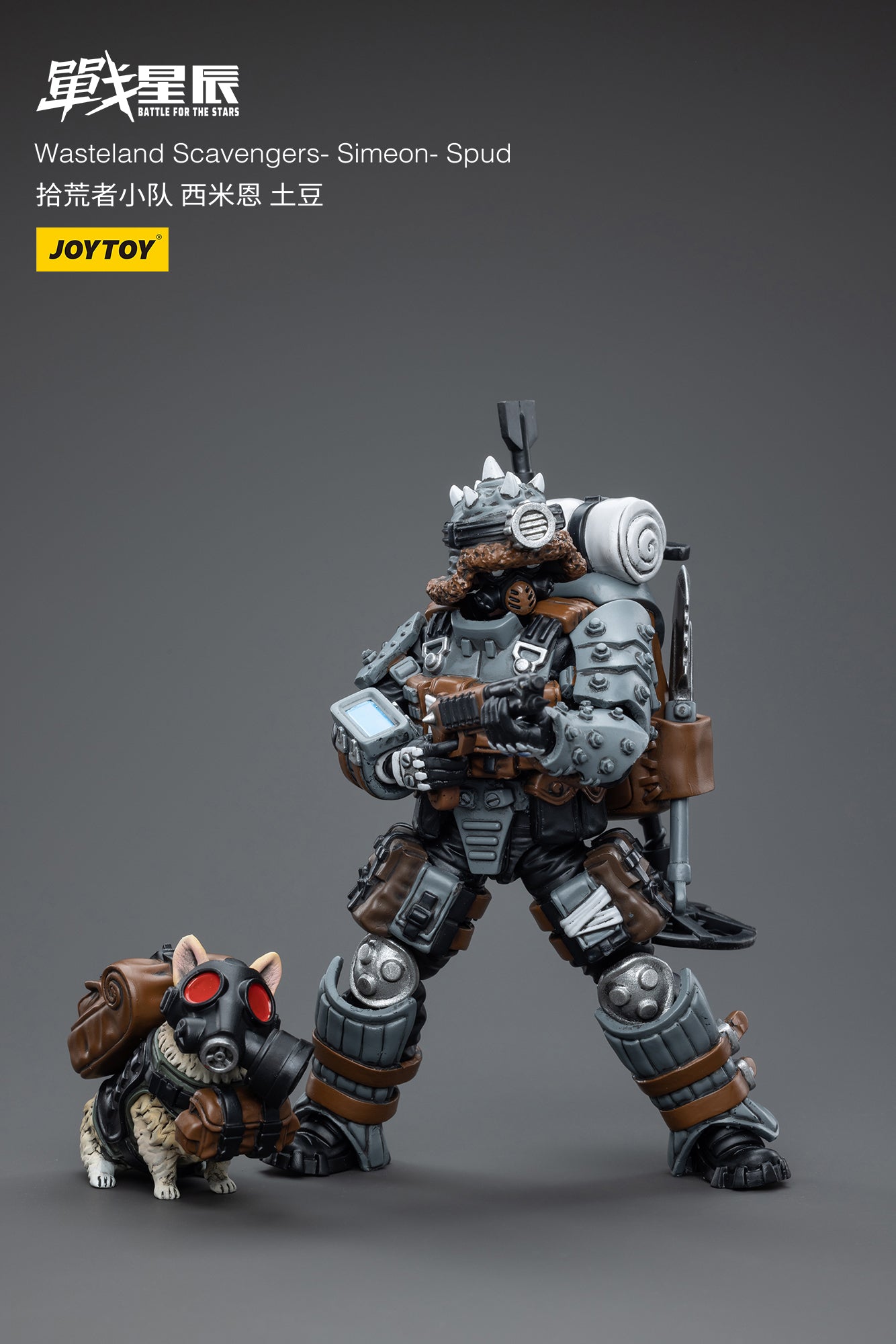 1/18 JOYTOY 3.75 Inch Wasteland Scavengers Action Figure Set (3PCS) - Post-Apocalyptic Collectible Toys for Display, Photography & Role Play
