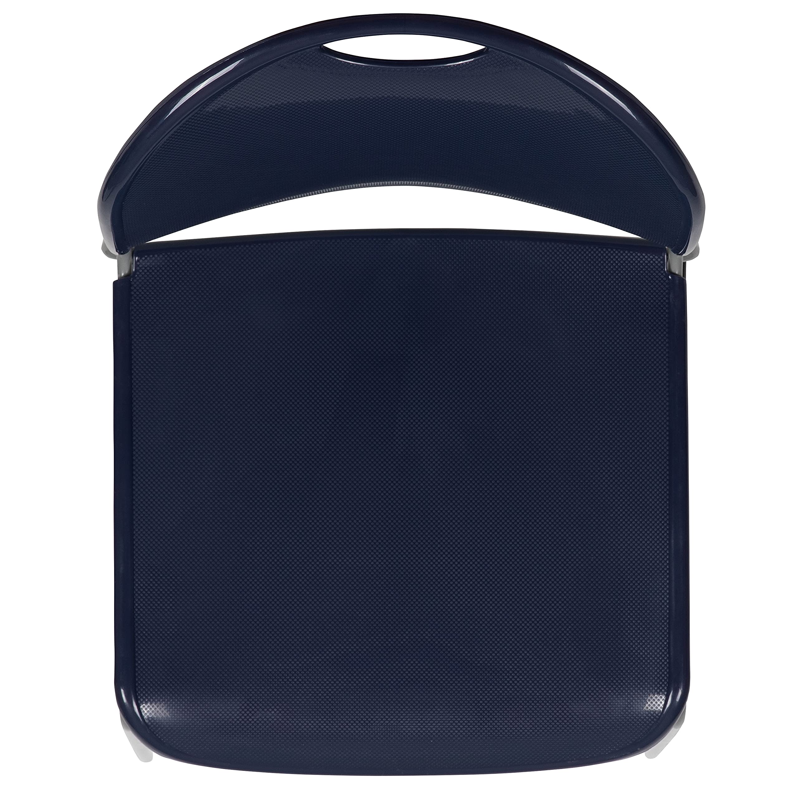 5 Pack Navy Blue Ultra-Compact Stackable School Chairs - Office Guest Chairs, Student Chairs for Classroom, Dormitory & Conference Room Use