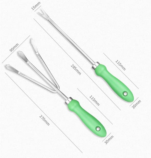 12-Piece Stainless Steel Garden Tools Set with Bag & Stool for Outdoor Gardening