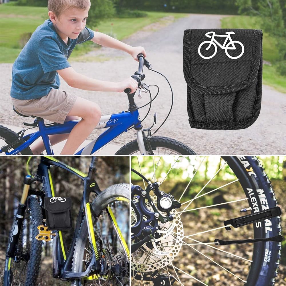 17 in 1 Bike Tool Kit - Professional Multifunction Bicycle Repair Tools with Puncture Patch Kit for Mountain & Road Bikes | Perfect for On-the-Go Repairs, Home Maintenance & Emergency Cycling Fixes