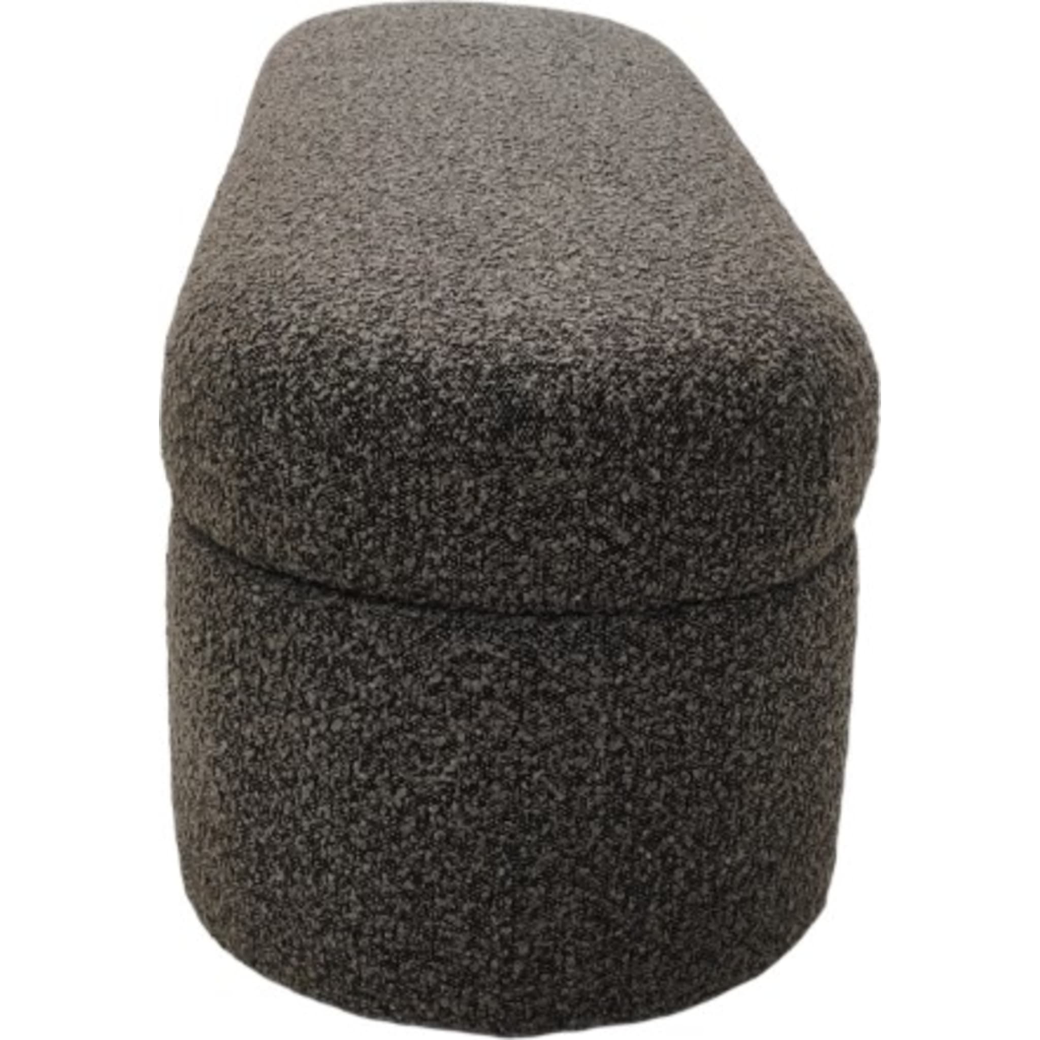 Kiki Upholstered Hinged Storage Bench - Pumpernickel Boucle Fabric - Entryway, Bedroom & Living Room Storage Solution - Modern Home Organization Furniture