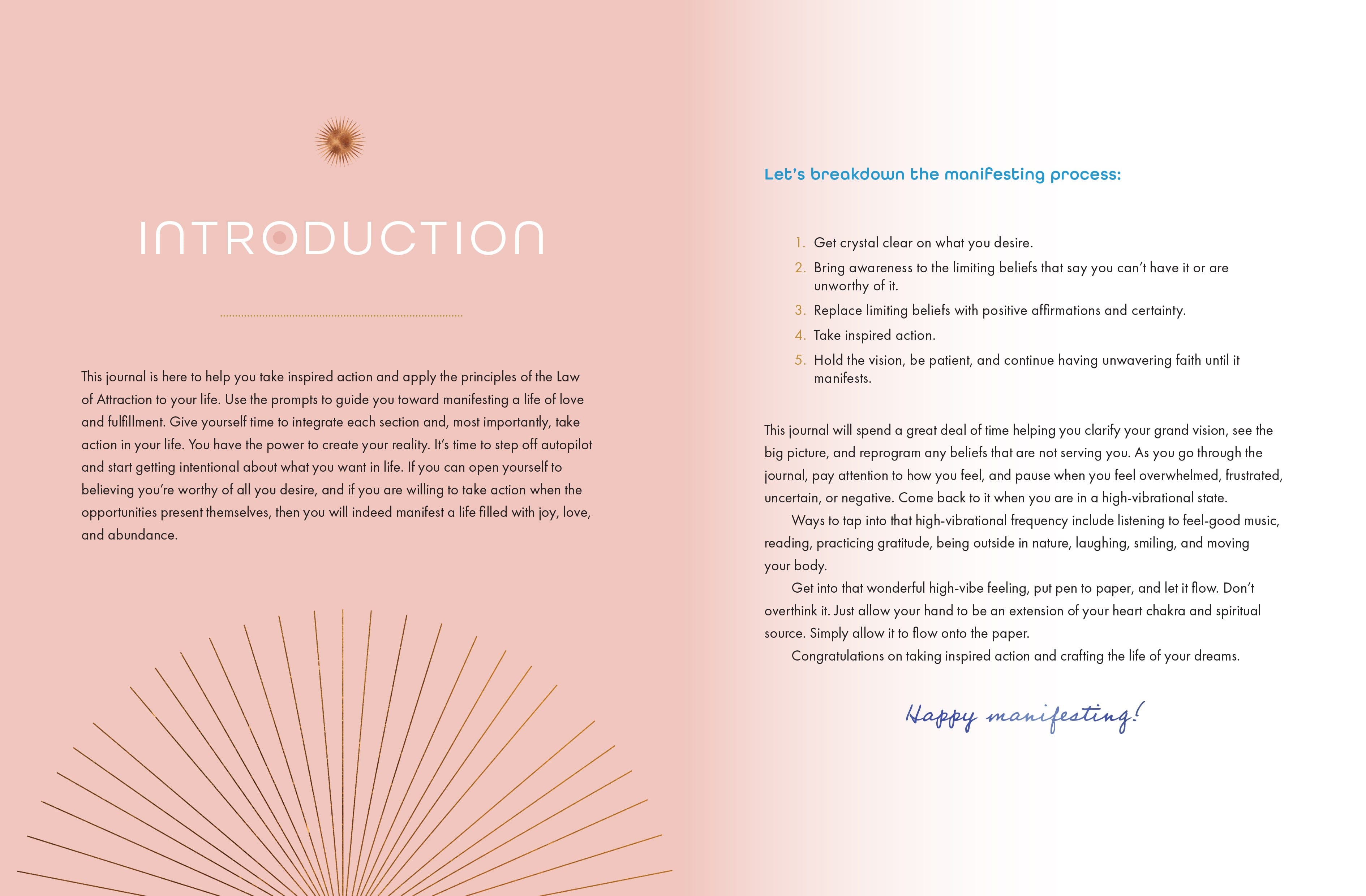 Manifest Your Dreams: Guided Journal for Goal Setting, Gratitude & Self-Reflection | Perfect for Law of Attraction, Vision Boarding & Personal Growth