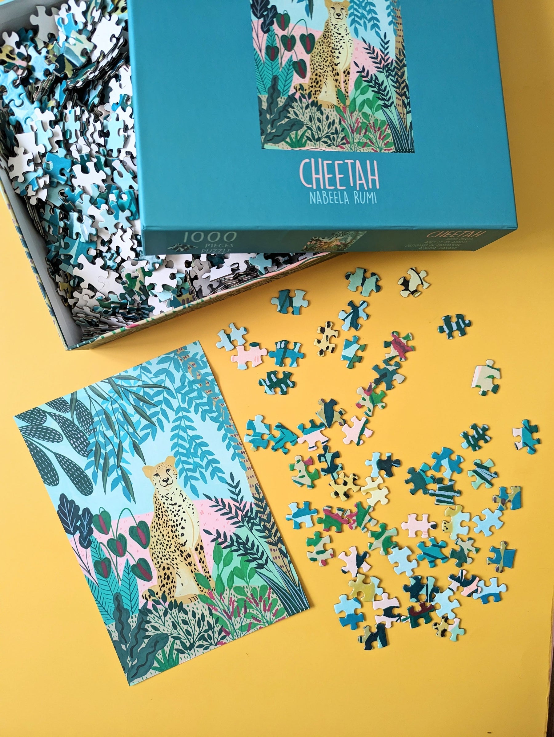 Cheetah Wildlife 1000-Piece Jigsaw Puzzle for Adults - Challenging Animal Puzzle for Home Decor, Family Game Night & Relaxation