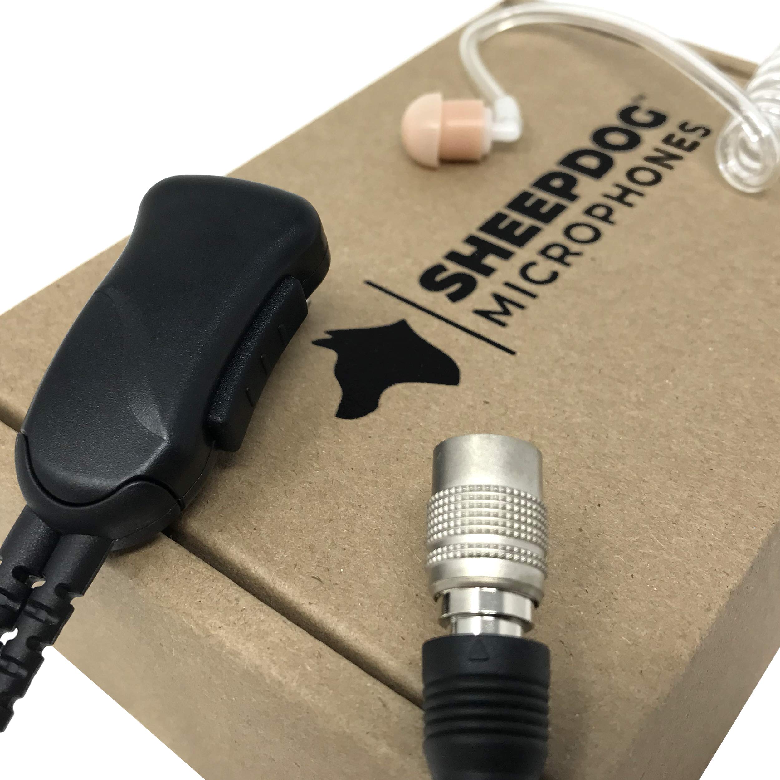Sheepdog Quick Disconnect Police Lapel Microphone - Compatible with Kenwood P25 NEXEDGE NX & TK Series Radios - Law Enforcement Earpiece Headset for Secure Communication in Patrol, Security & Emergency Response Scenarios
